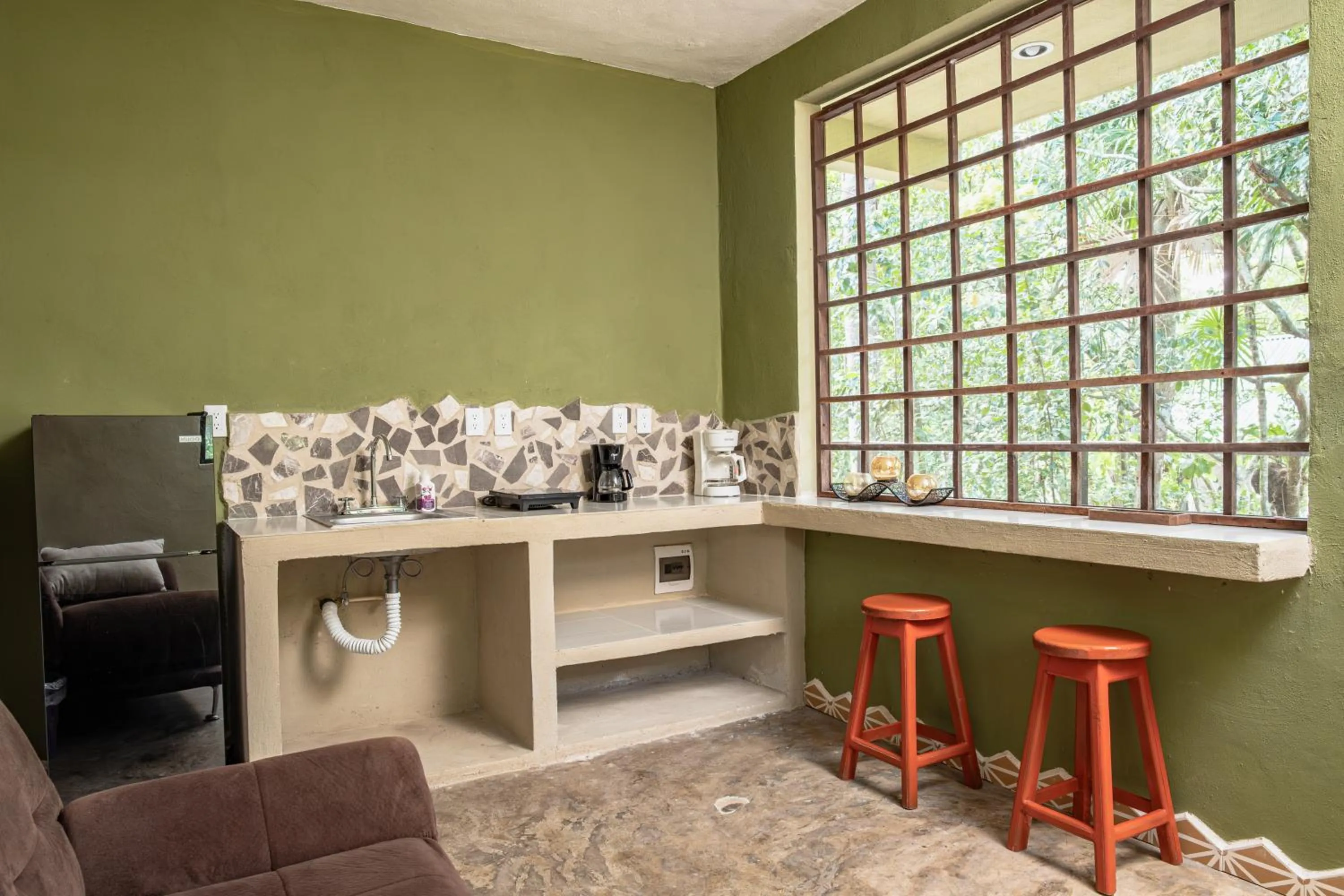 Kitchen or kitchenette in Hokhmah Heart Hotel