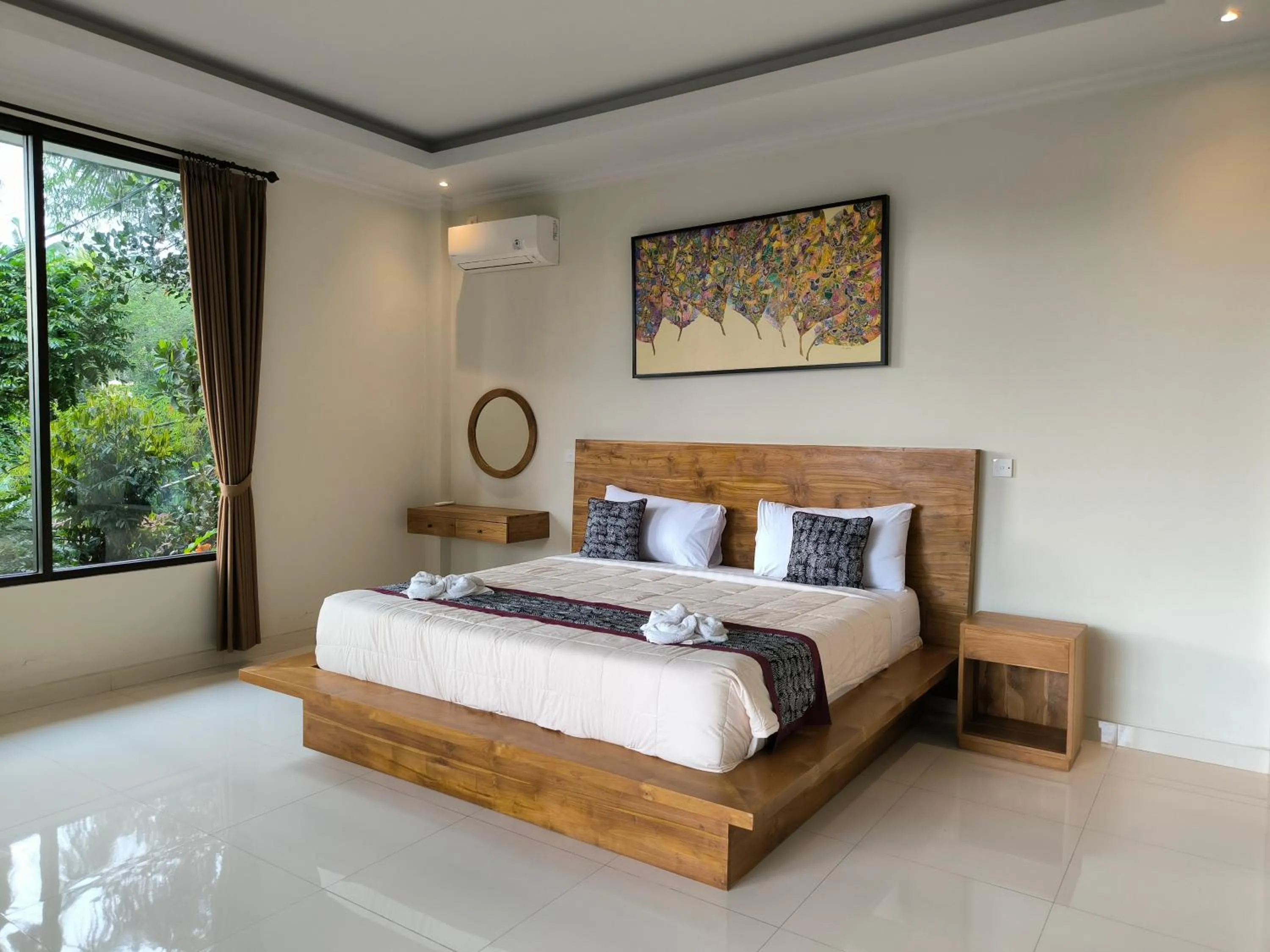 Bed in Pondok Bambu Homestay