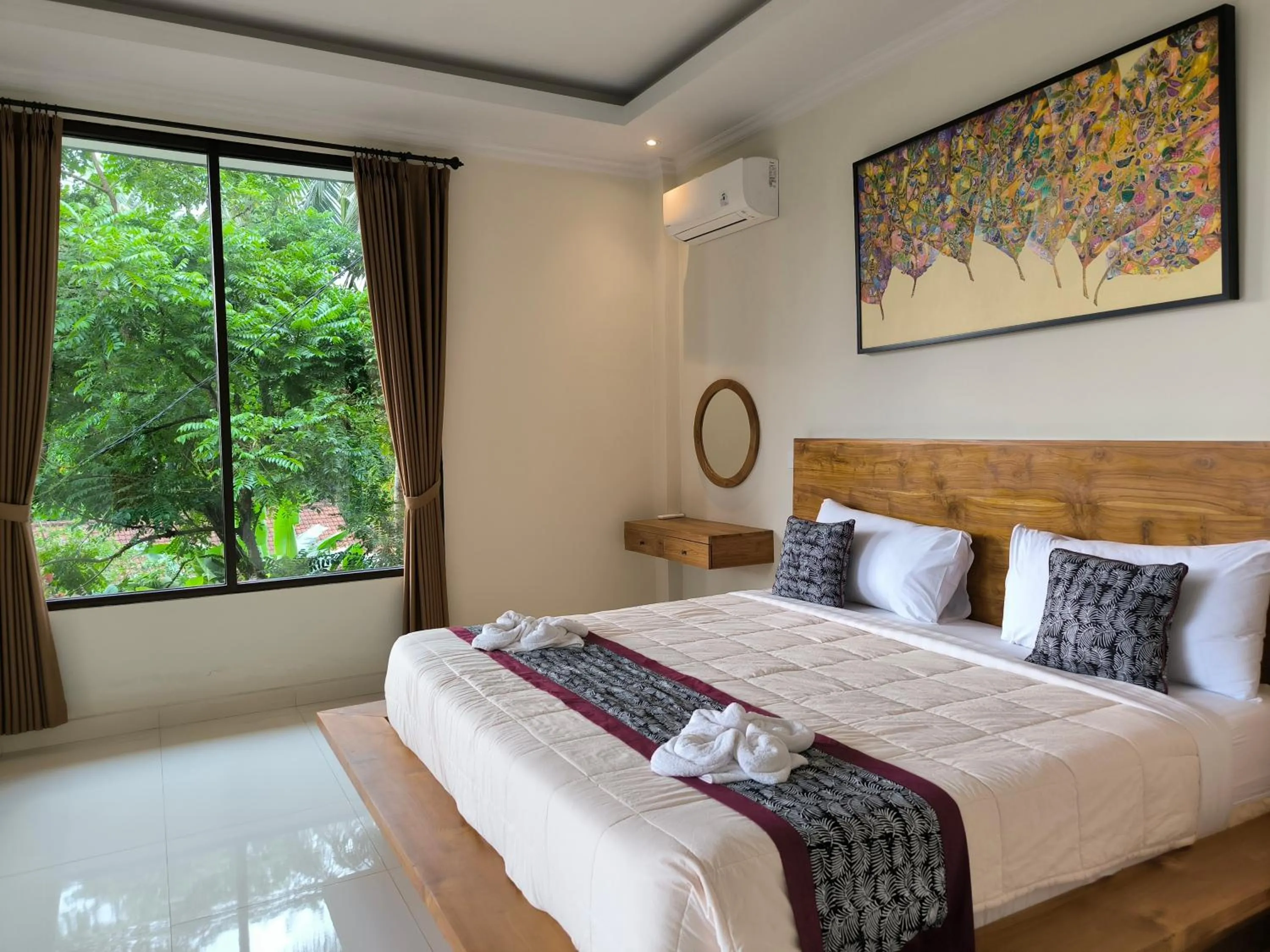 Bed in Pondok Bambu Homestay