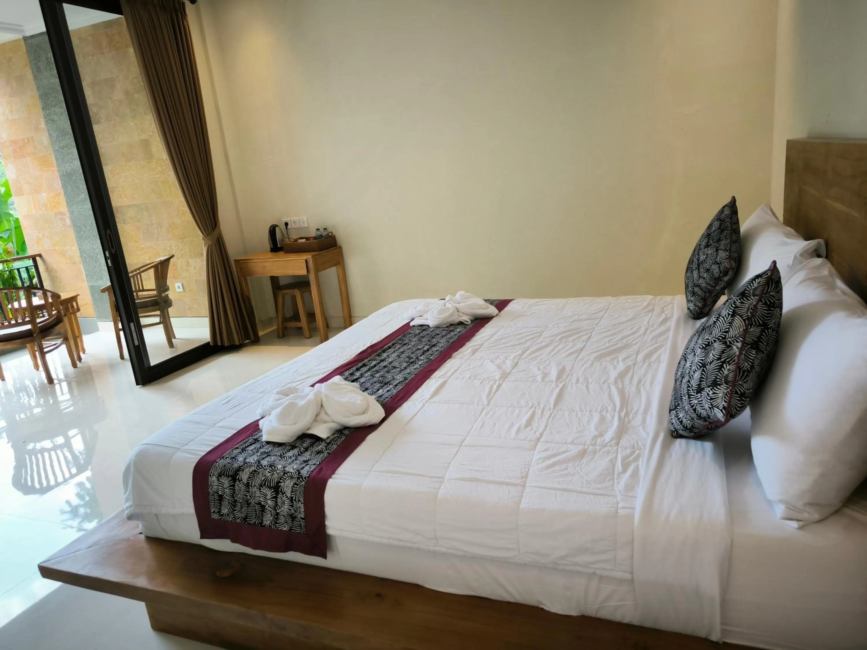 Bed in Pondok Bambu Homestay