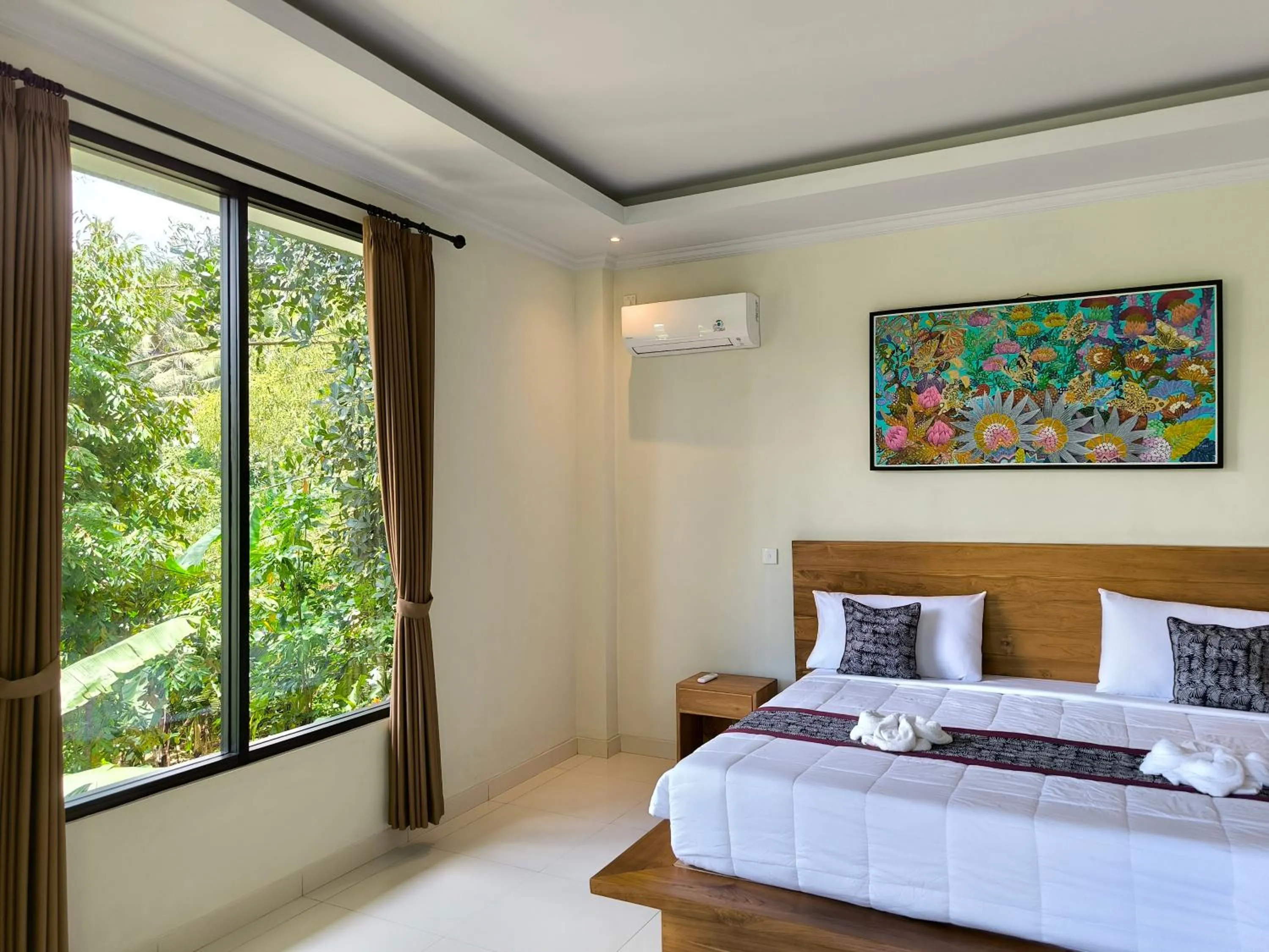 Bed in Pondok Bambu Homestay