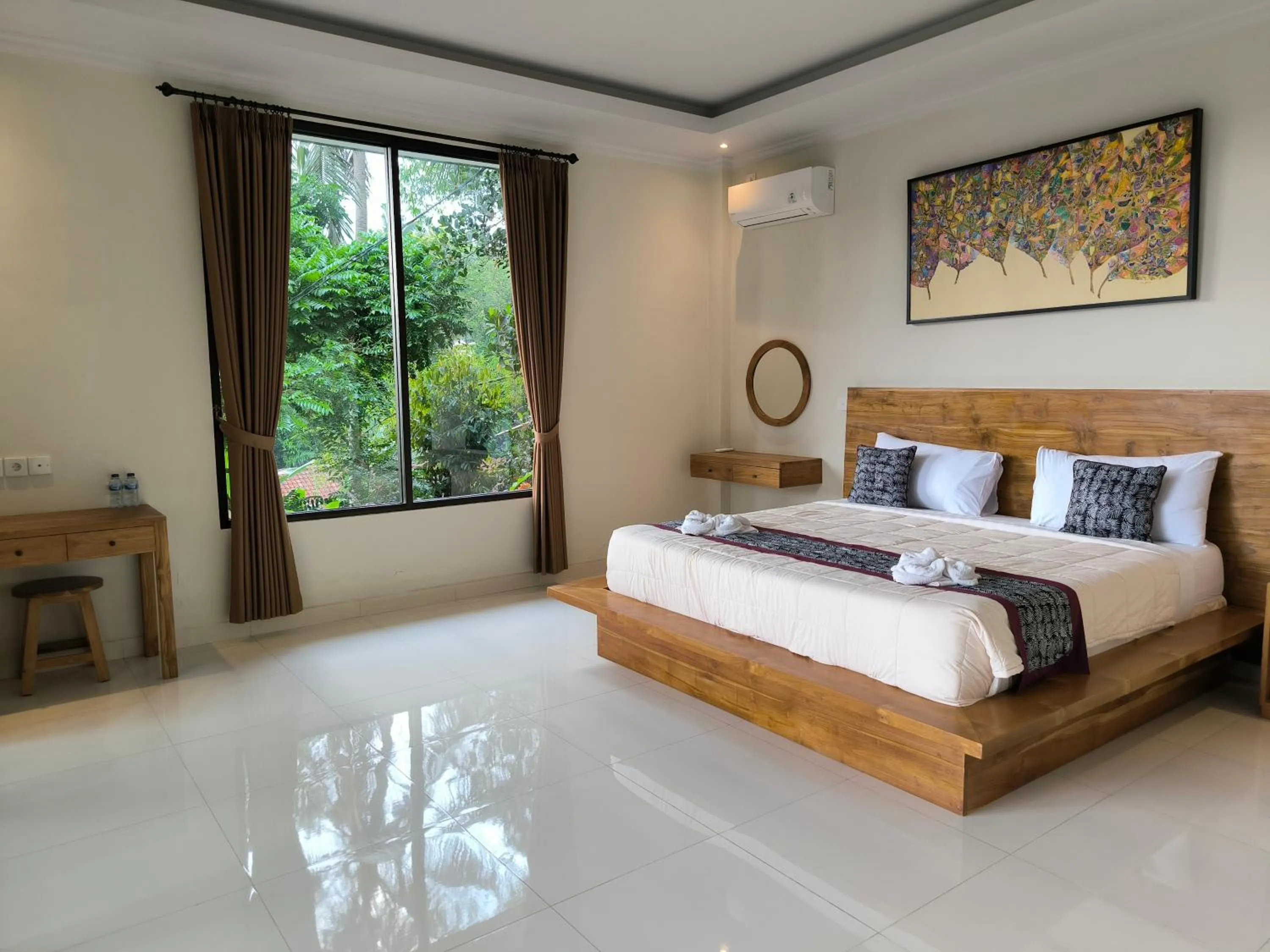Bed in Pondok Bambu Homestay