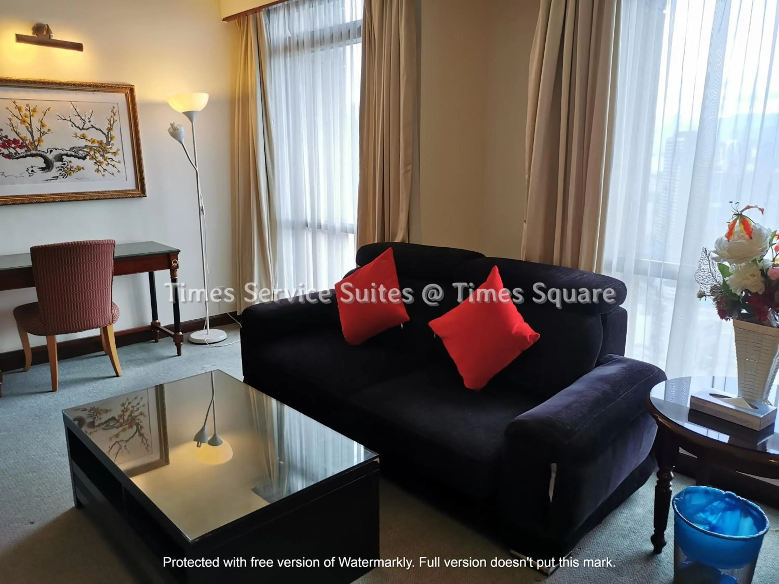 Living room in Times Service Suites @ Times Square