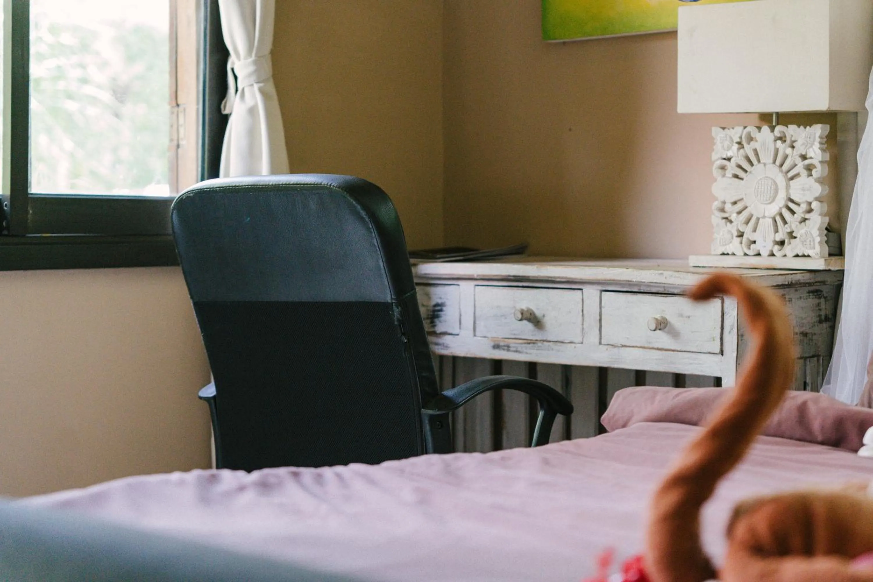 Seating area, Bed in The Onion Collective