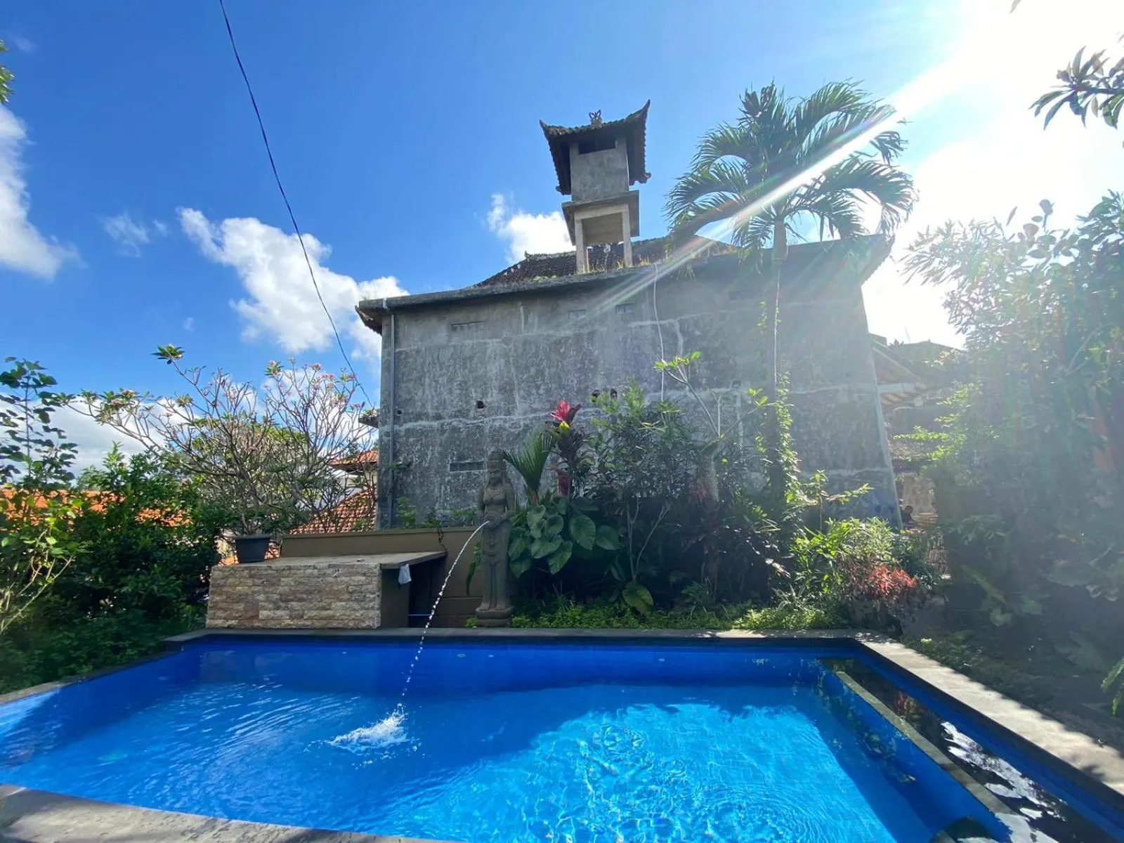 Garden view in Bagus Homestay