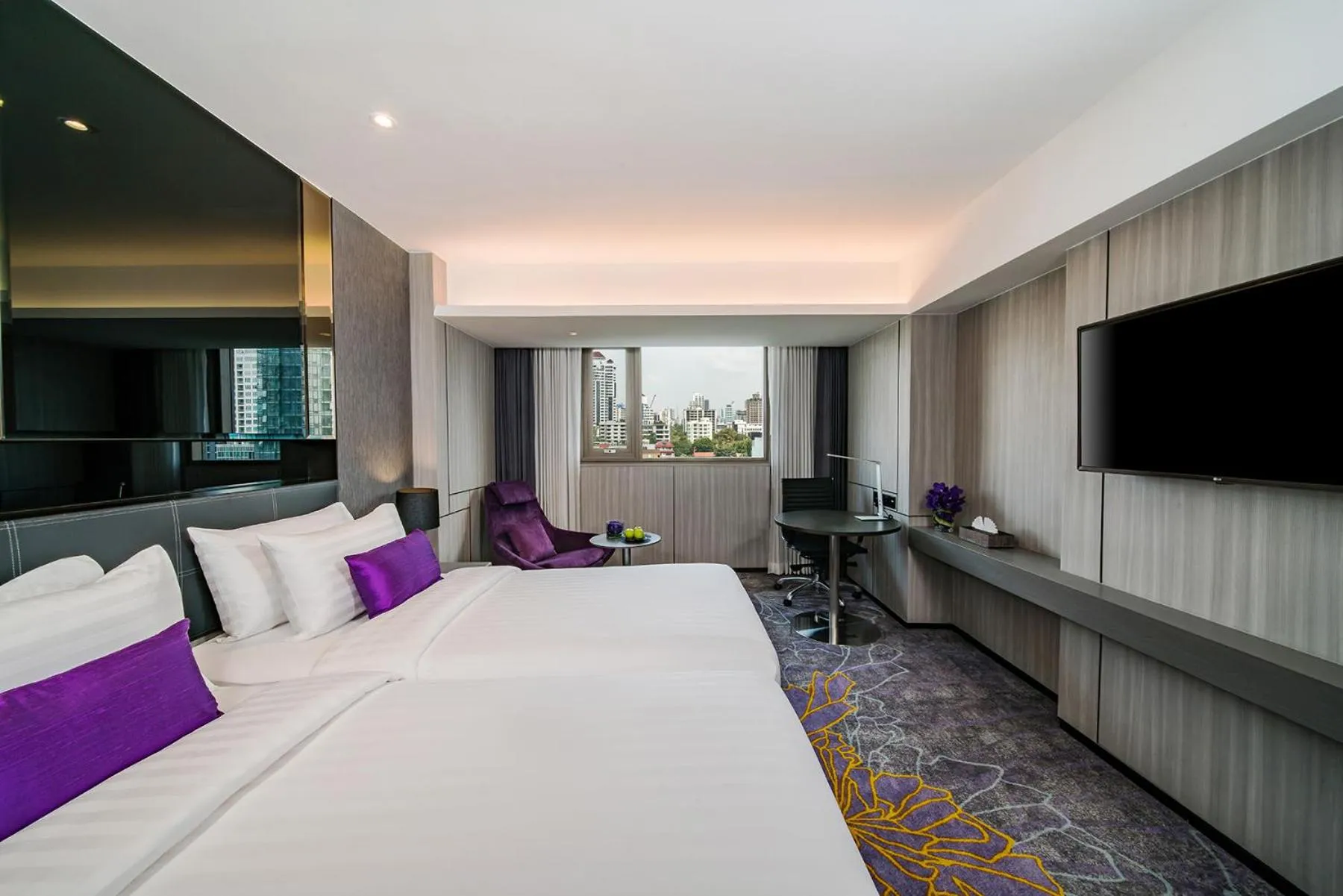 Bed in Hotel JAL City Bangkok