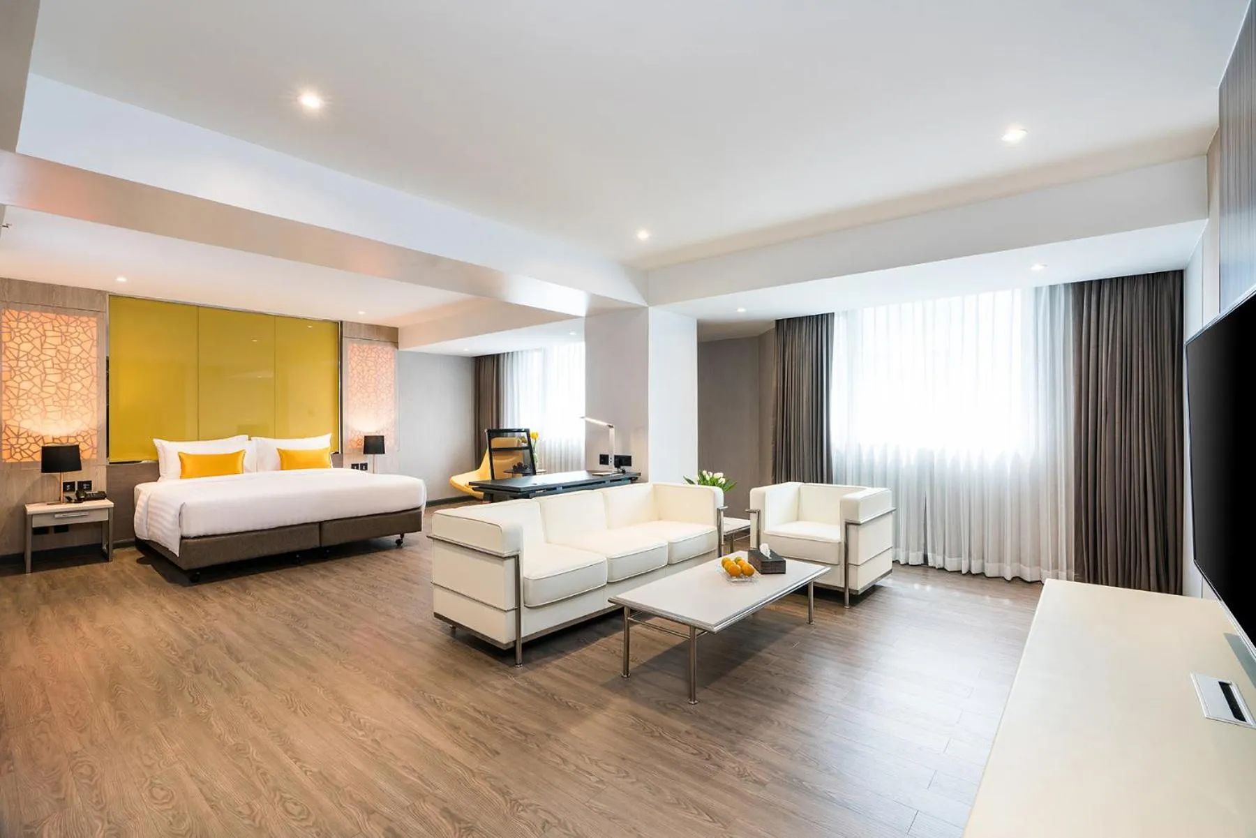 Bed in Hotel JAL City Bangkok