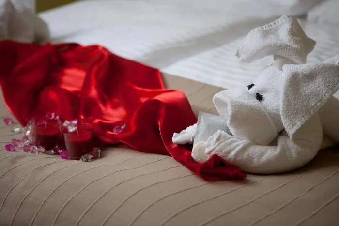 Decorative detail, Bed in F - Team Hotel