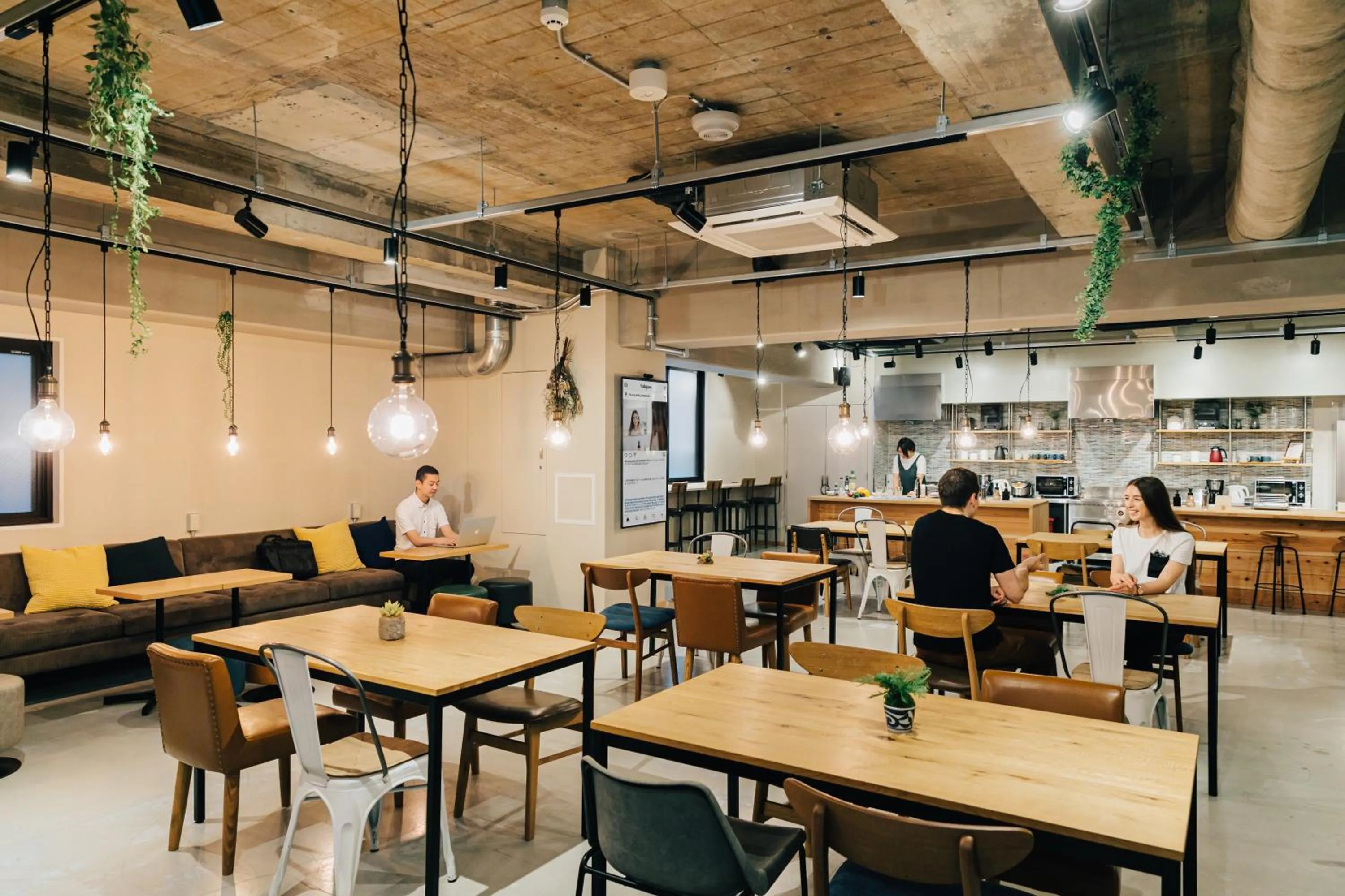 Communal lounge/ TV room in GRAND HOSTEL LDK Osaka Shinsaibashi - Former The Stay OSAKA Shinsaibashi