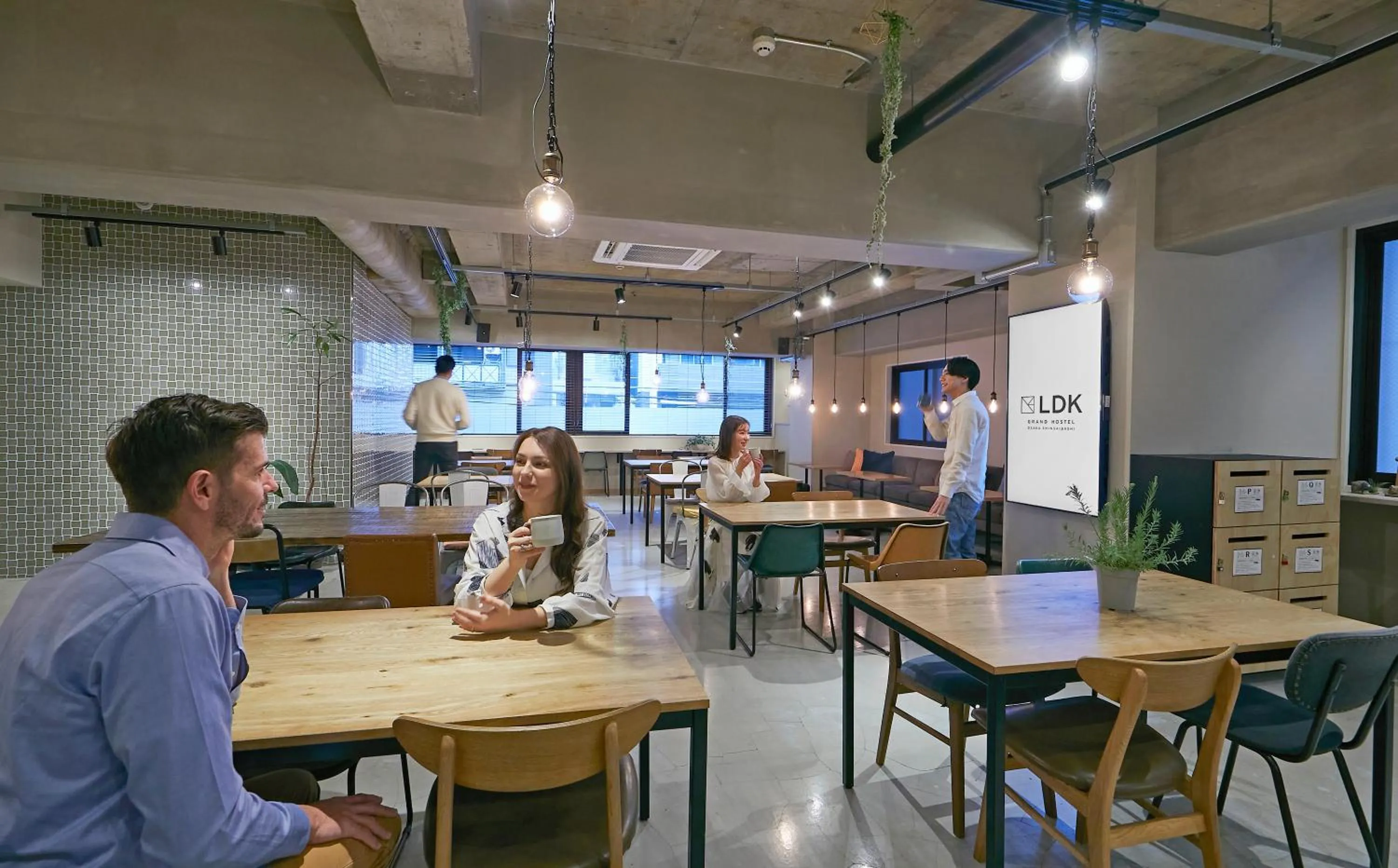 Communal lounge/ TV room in GRAND HOSTEL LDK Osaka Shinsaibashi - Former The Stay OSAKA Shinsaibashi