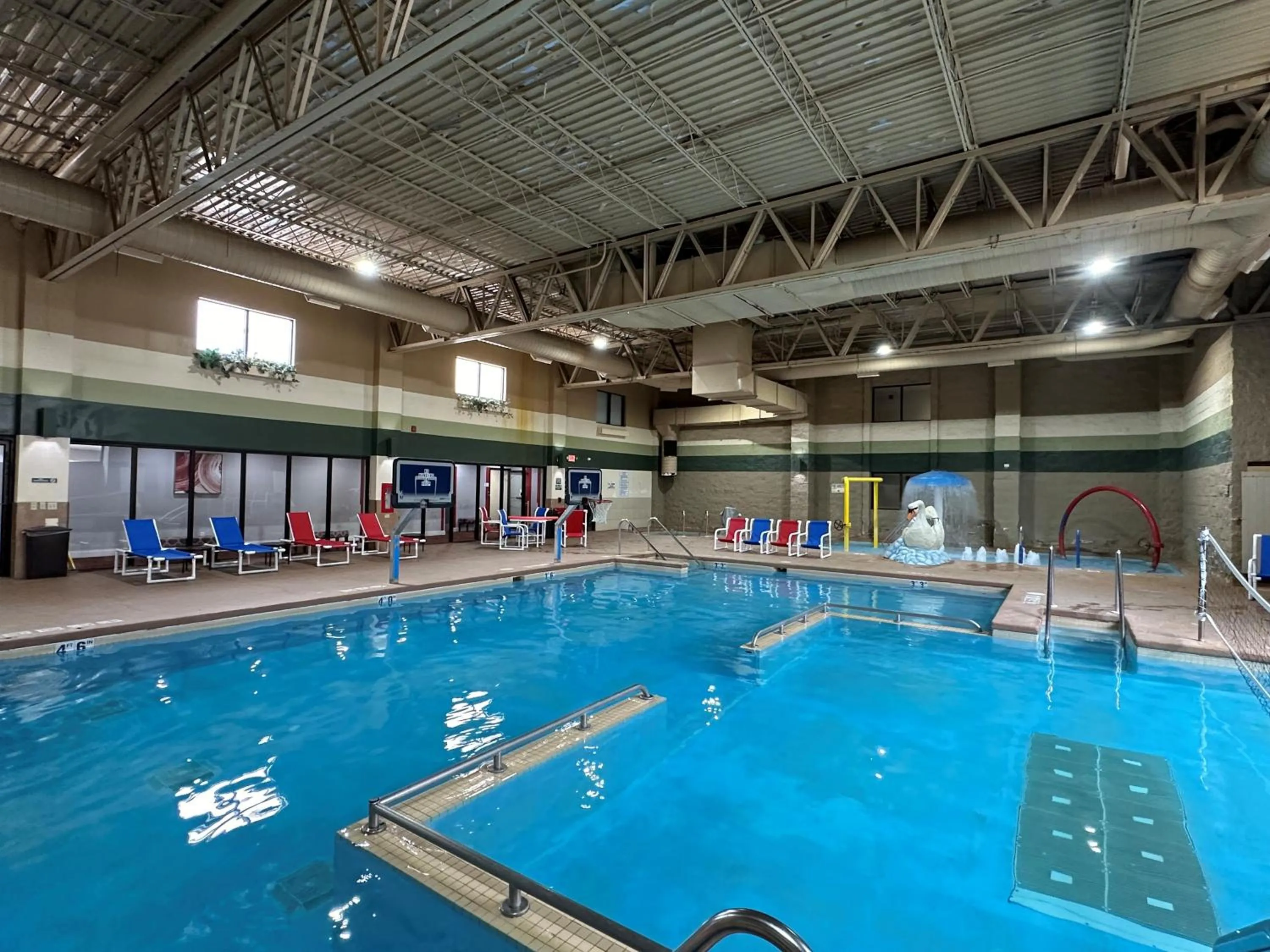 Pool view in Ramada by Wyndham Waupaca