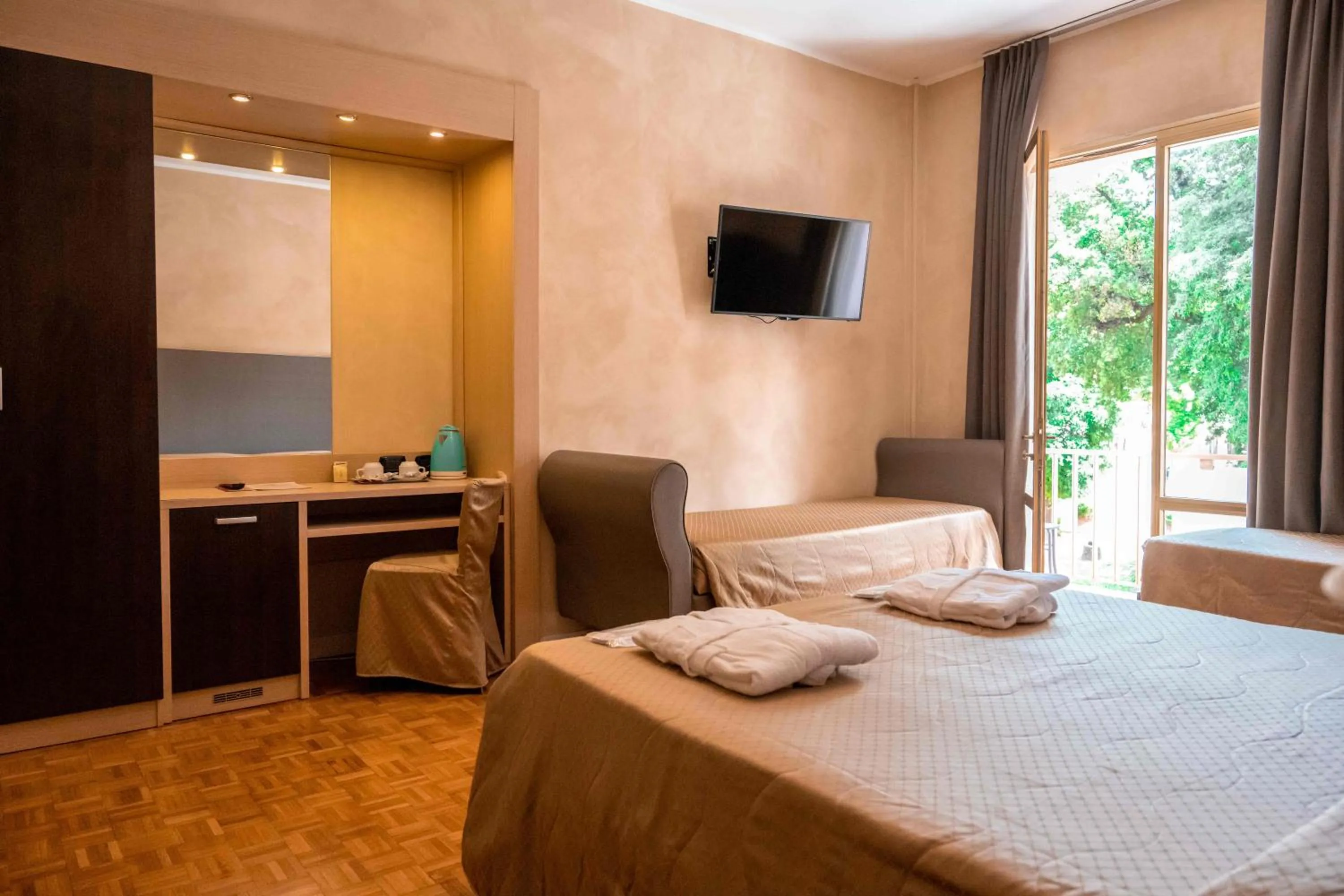 Bed in Hotel Terme Pellegrini