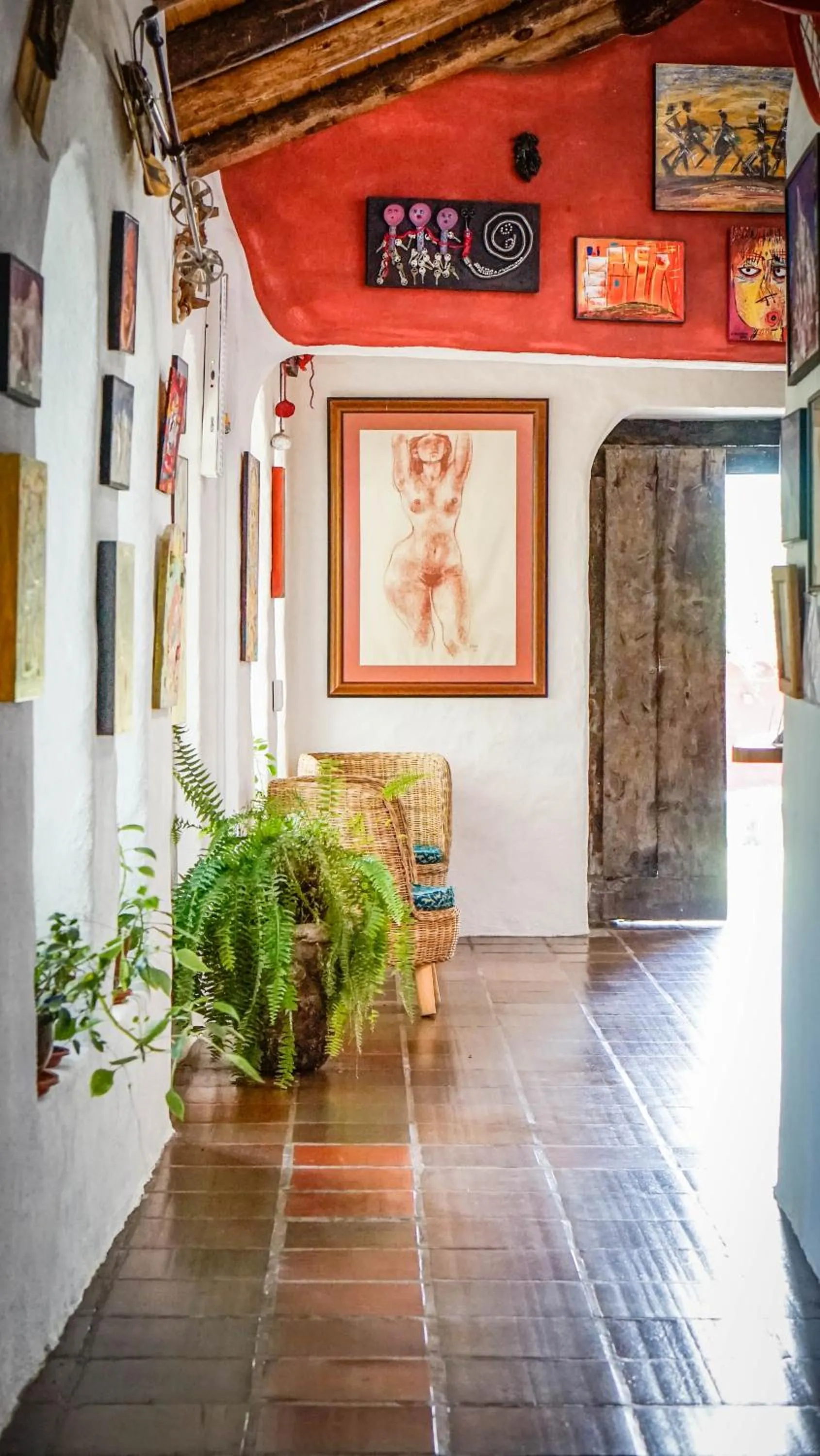 Lobby or reception in Hosteria Museart Pantavi