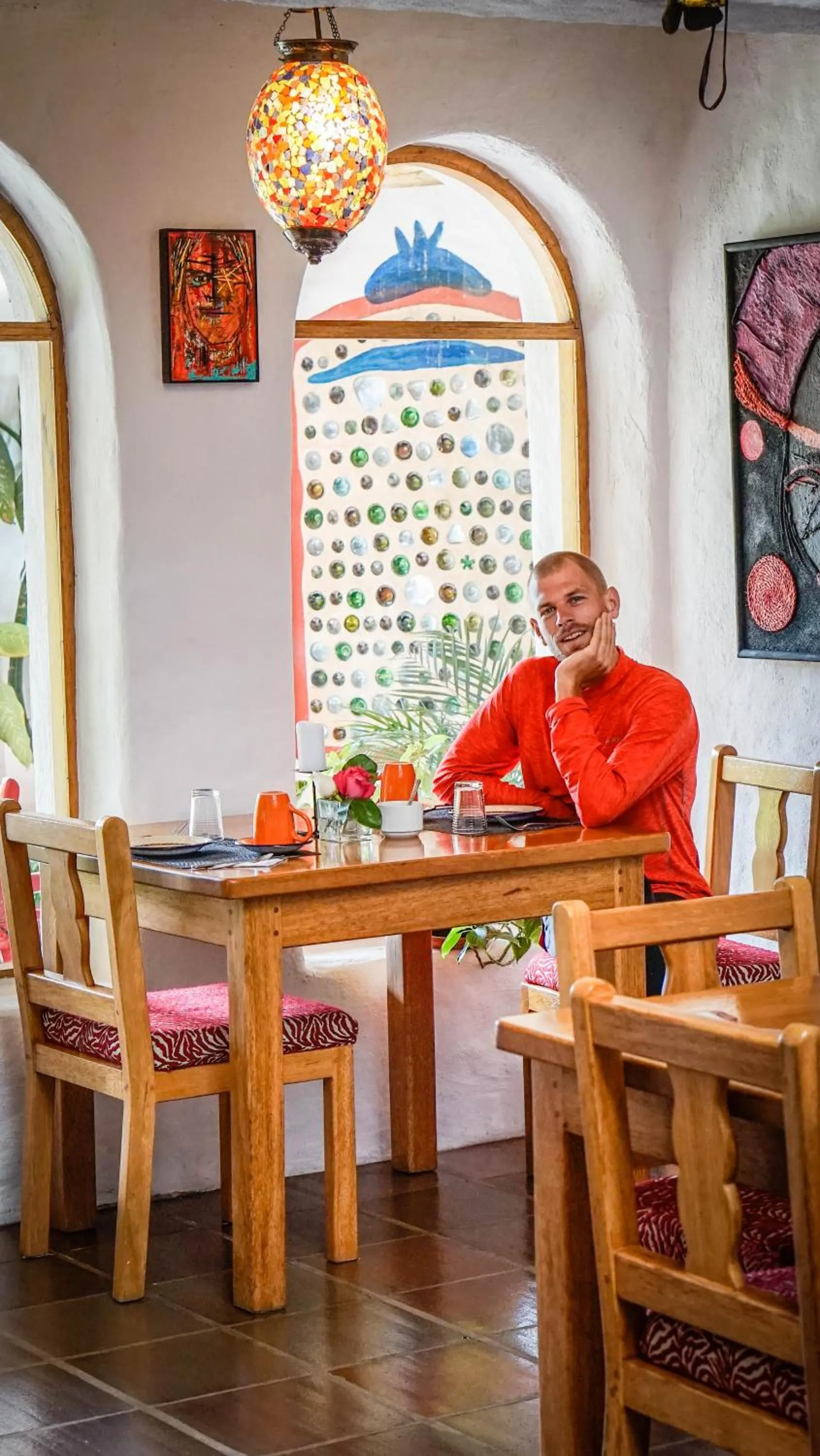 Dining area in Hosteria Museart Pantavi