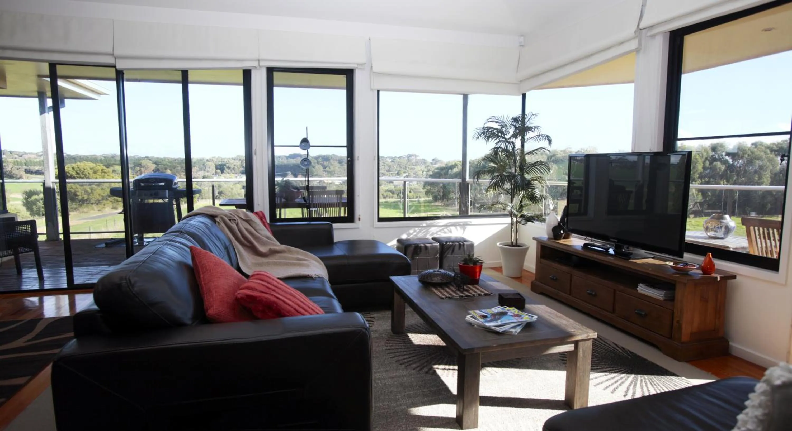 Living room in Hilltop Apartments Phillip Island