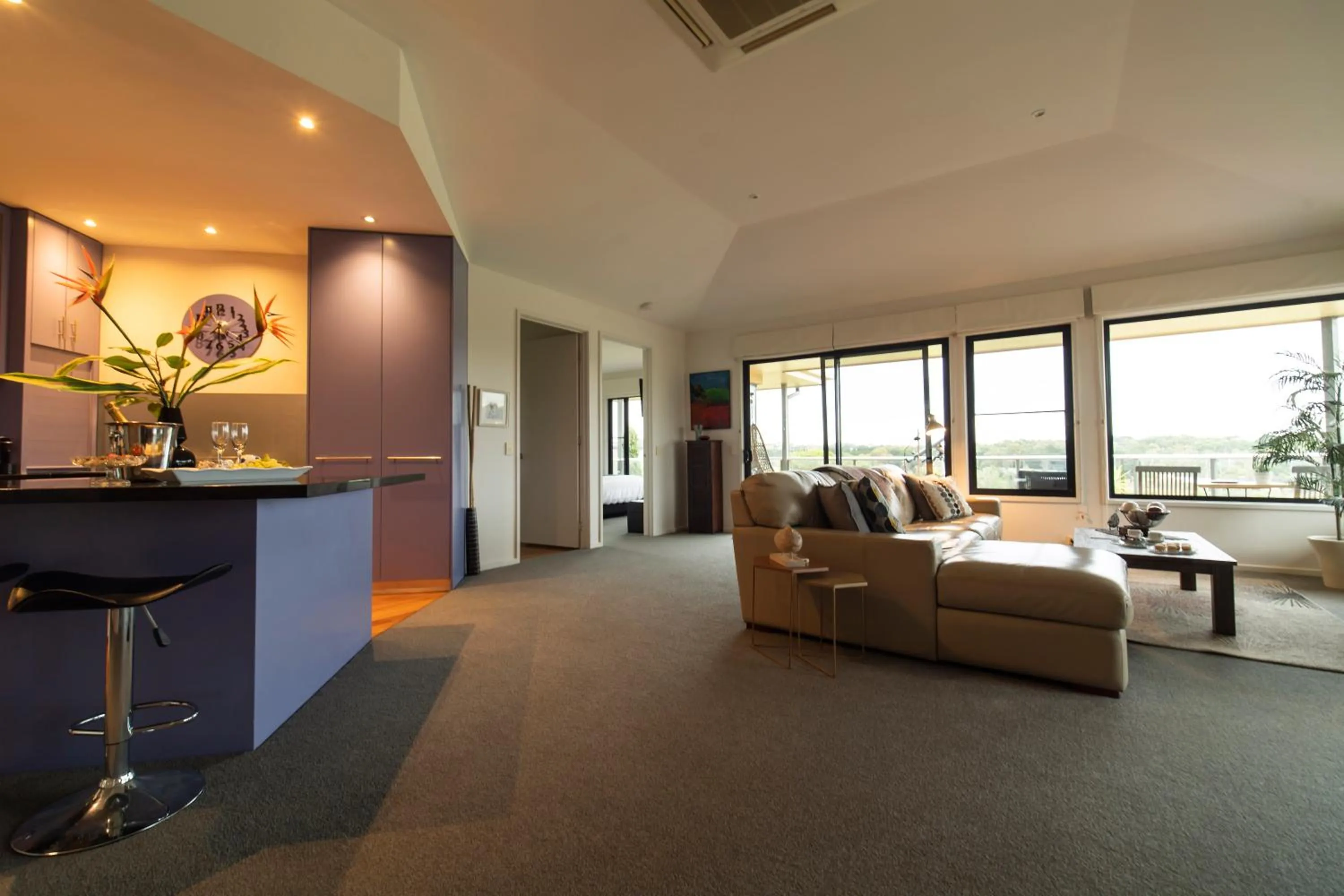 Living room in Hilltop Apartments Phillip Island