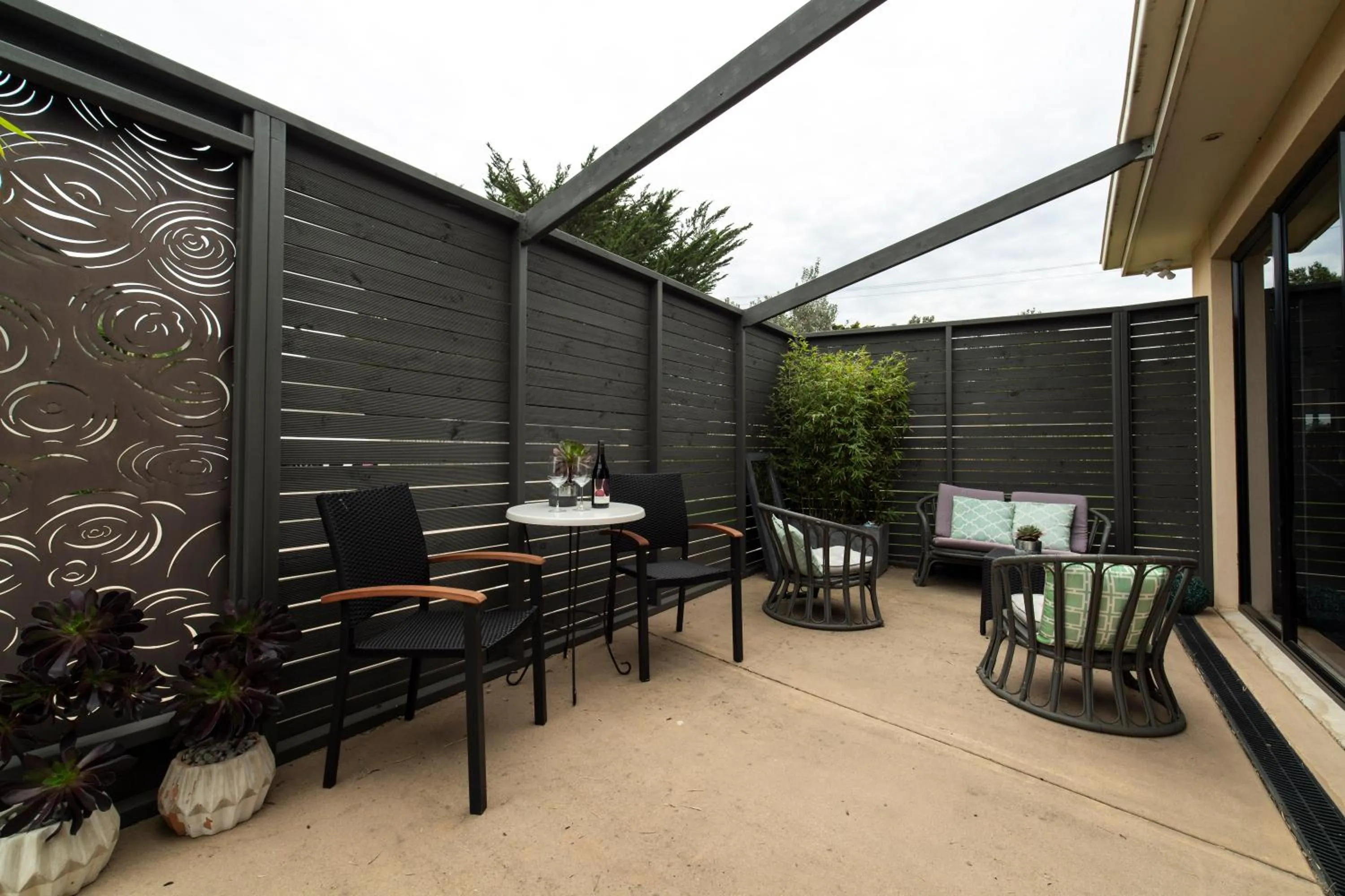 Patio in Hilltop Apartments Phillip Island