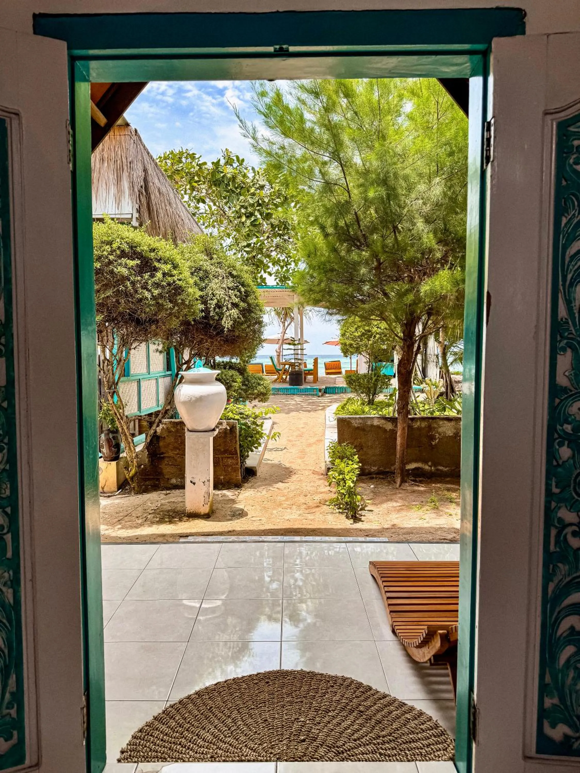 Patio in Pelangi Cottages Gili Air
