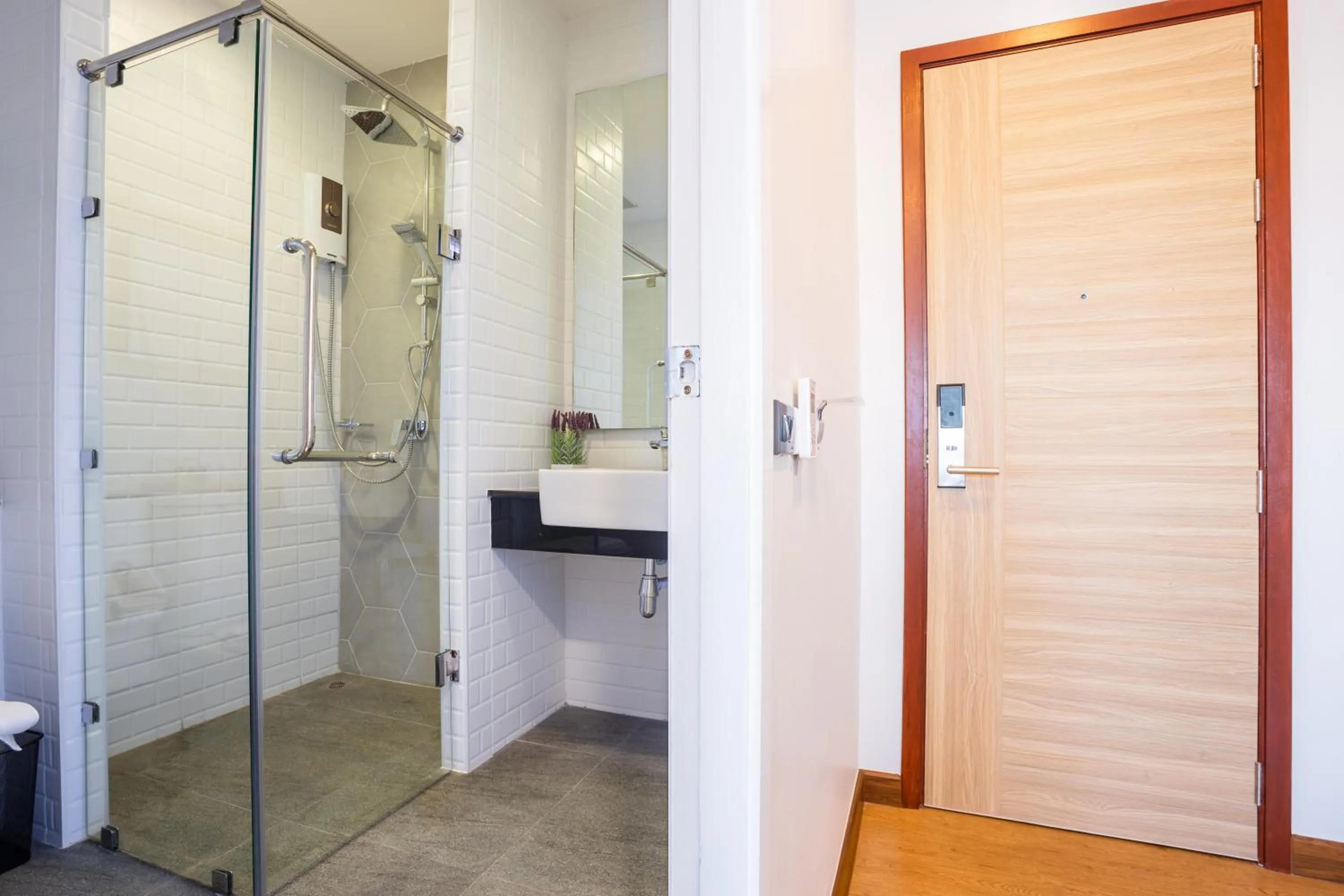 Shower in Icon Park Hotel, Chiang Mai- SHA Extra Plus