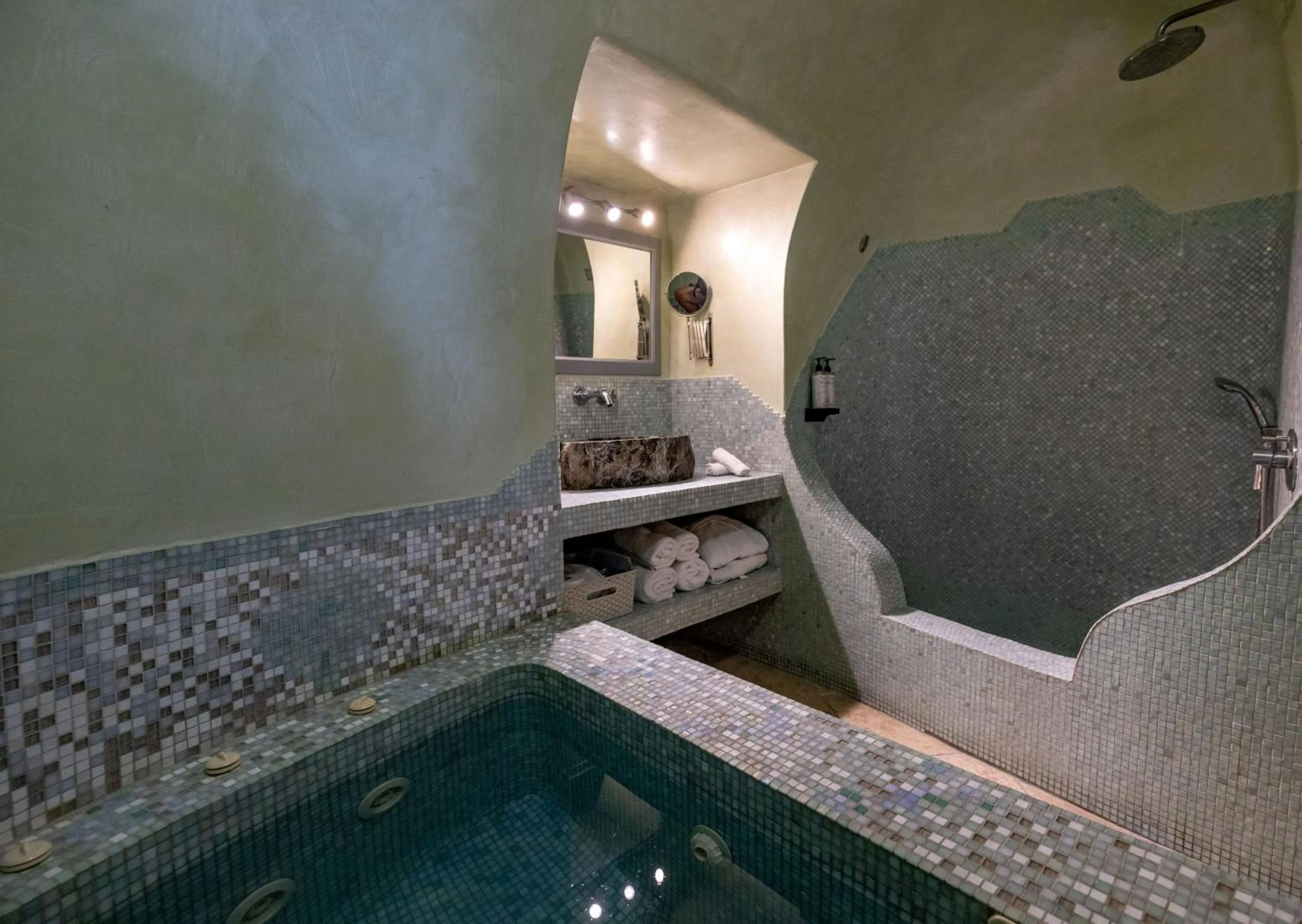 Bathroom in Above Blue Suites