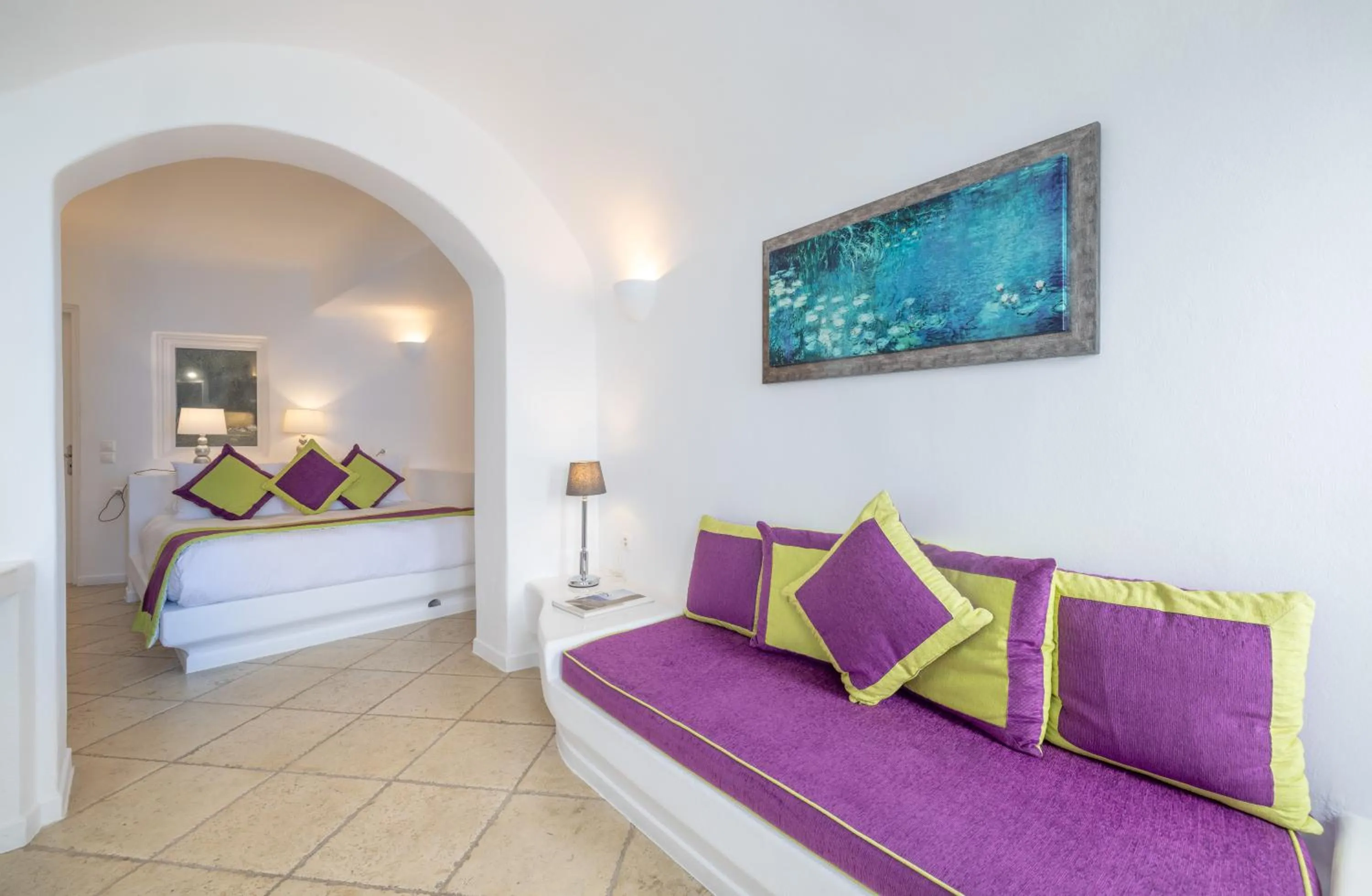 Bedroom, Bed in Above Blue Suites