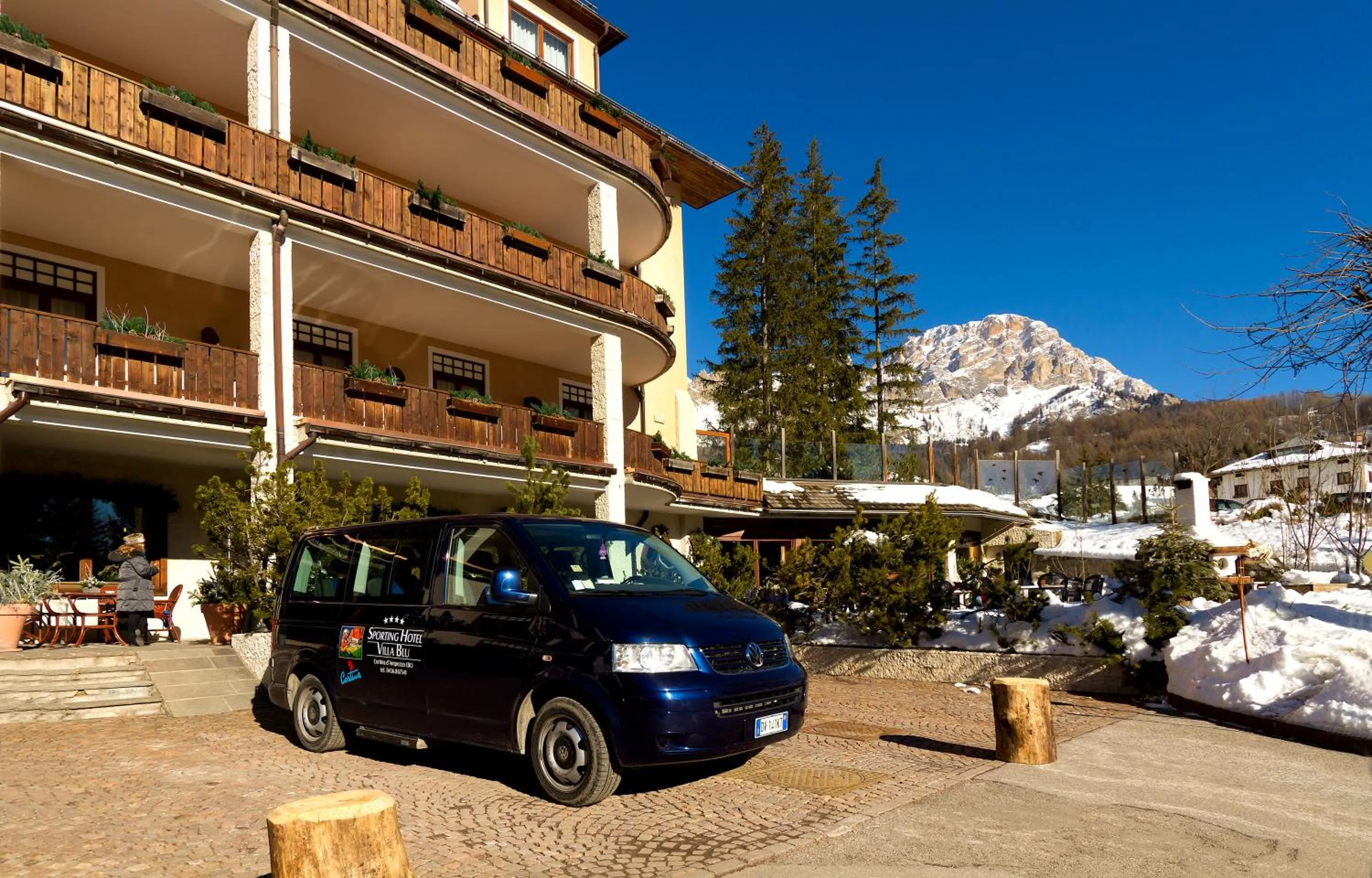 Facade/entrance in Boutique Hotel Villa Blu Cortina D'Ampezzo