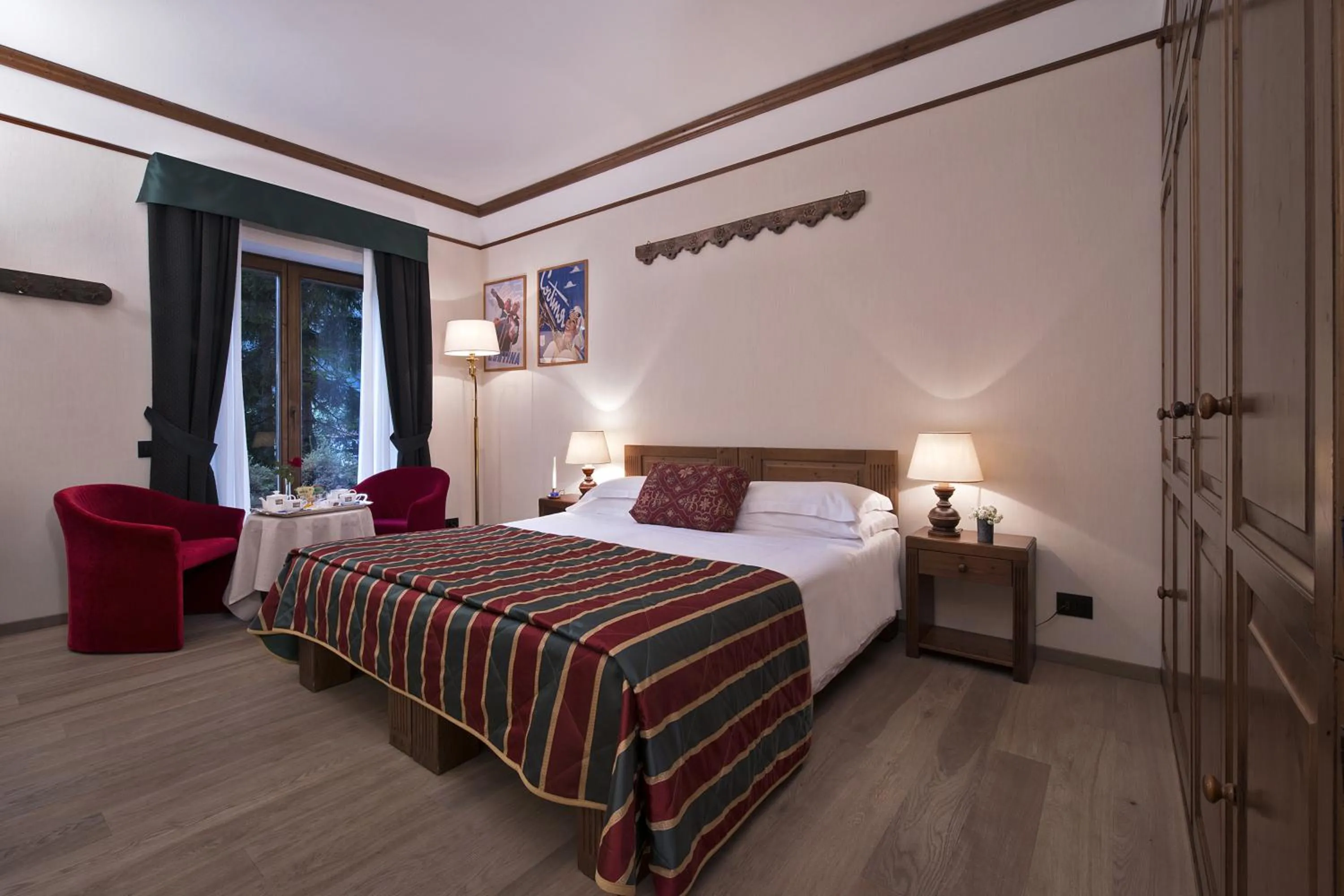 Bedroom, Bed in Boutique Hotel Villa Blu Cortina D'Ampezzo