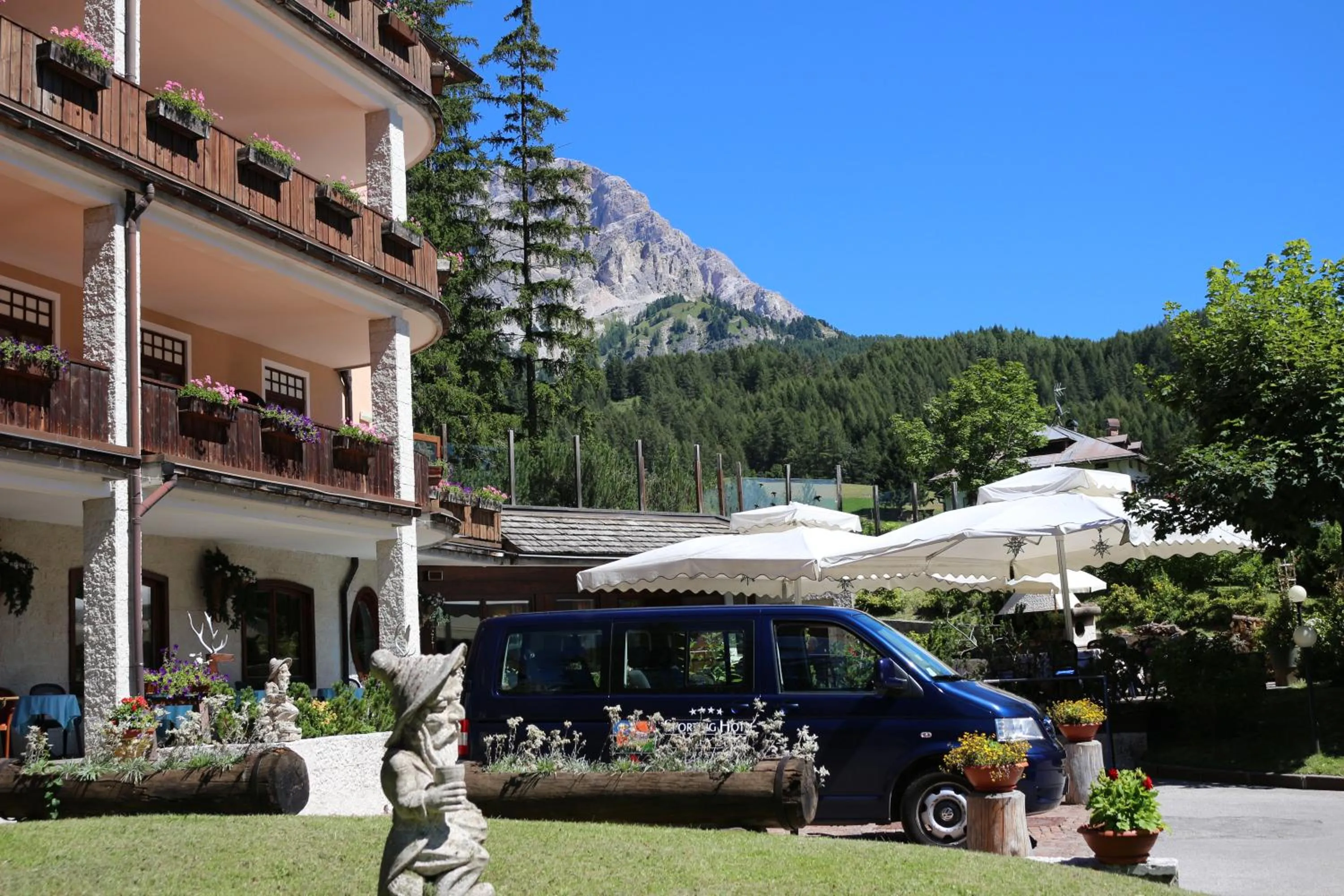 Property building in Boutique Hotel Villa Blu Cortina D'Ampezzo