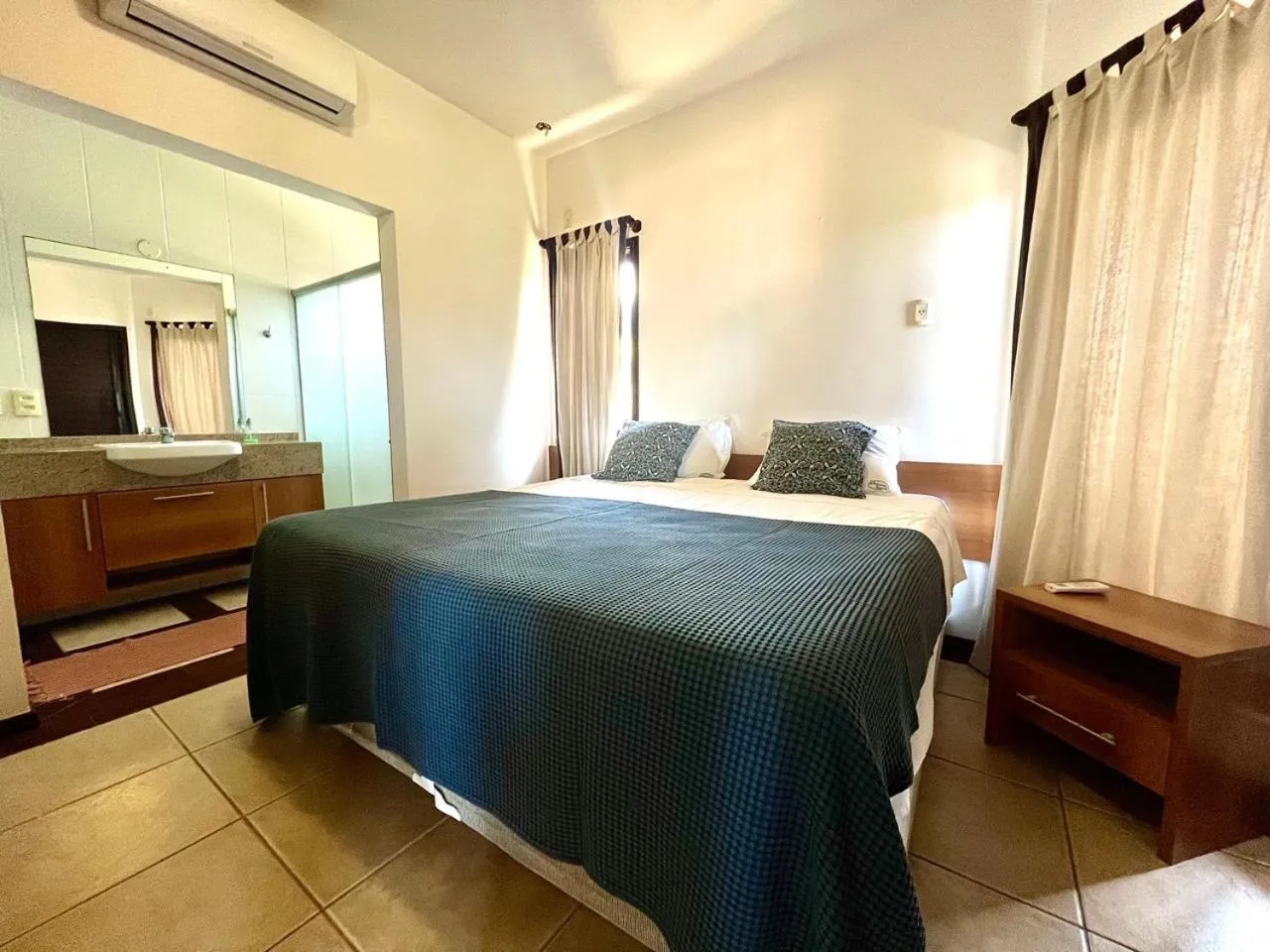 Bed in Dream Beach Cumbuco Oceanfront Apartments