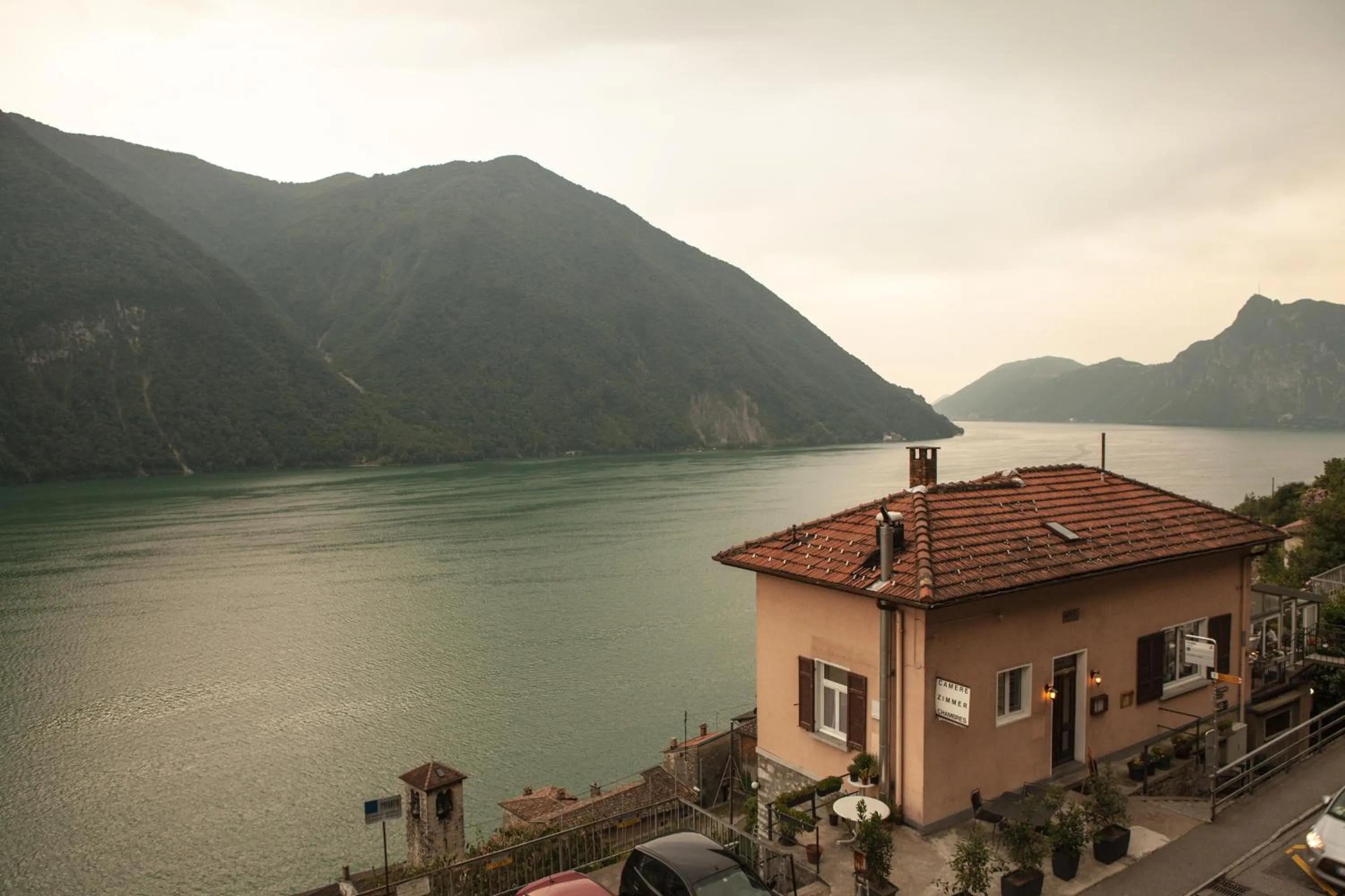 Bird's eye view in Ristorante le bucce di Gandria