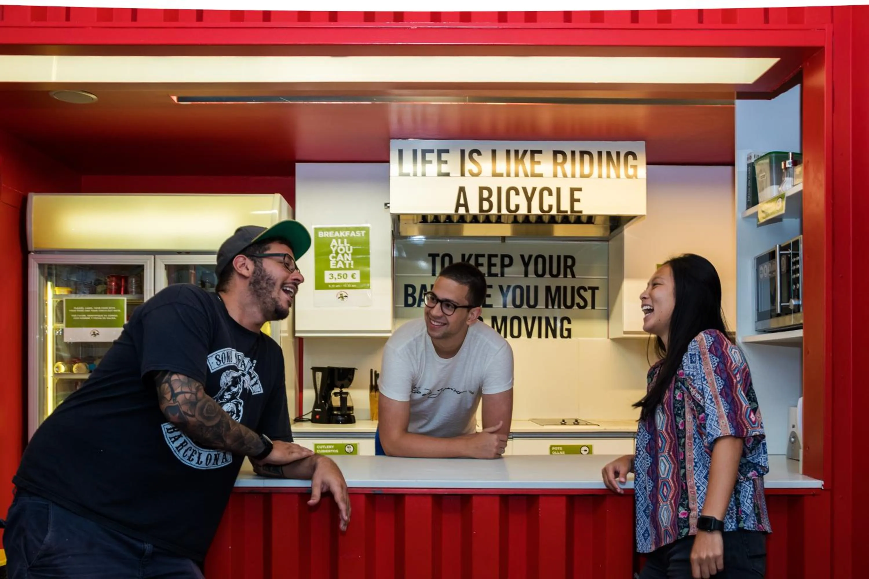 Decorative detail in Sant Jordi Hostels Gracia