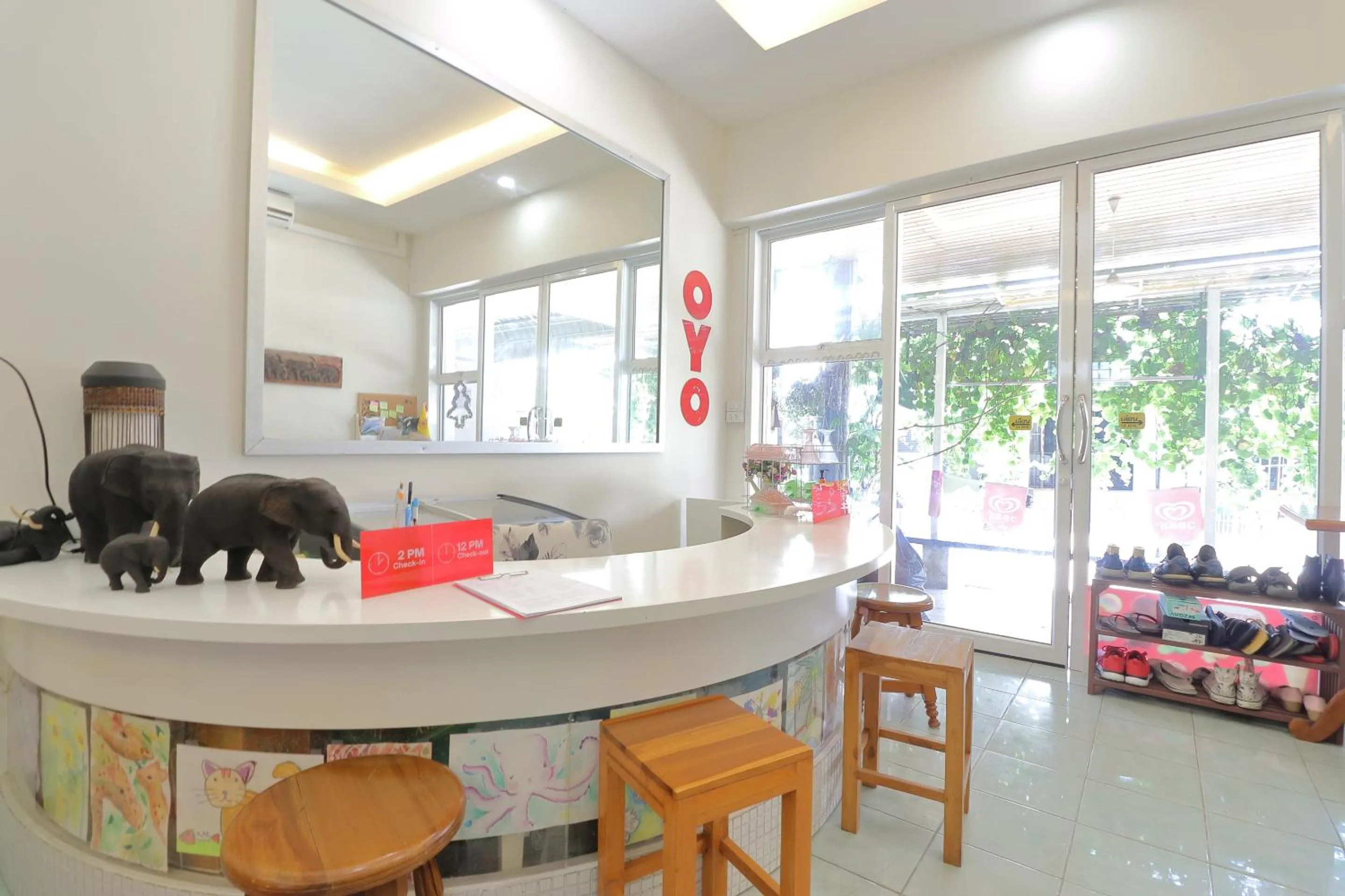 Lobby or reception in Saen Sabai Hostel