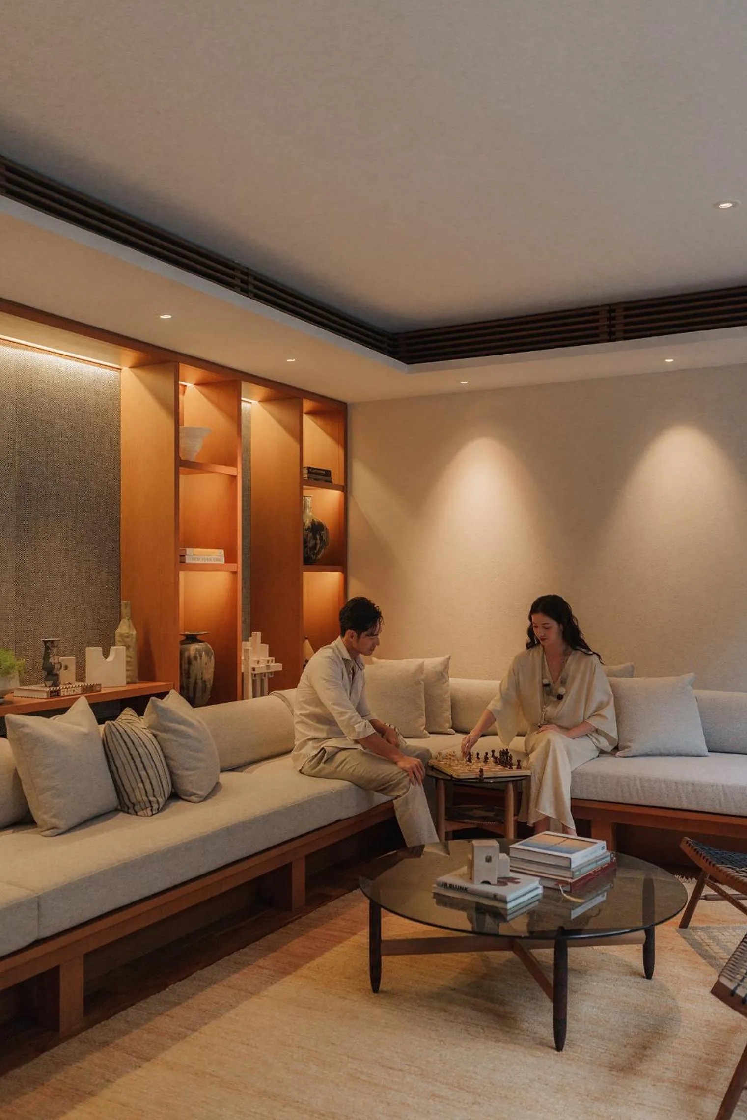 Seating area in Capella Singapore