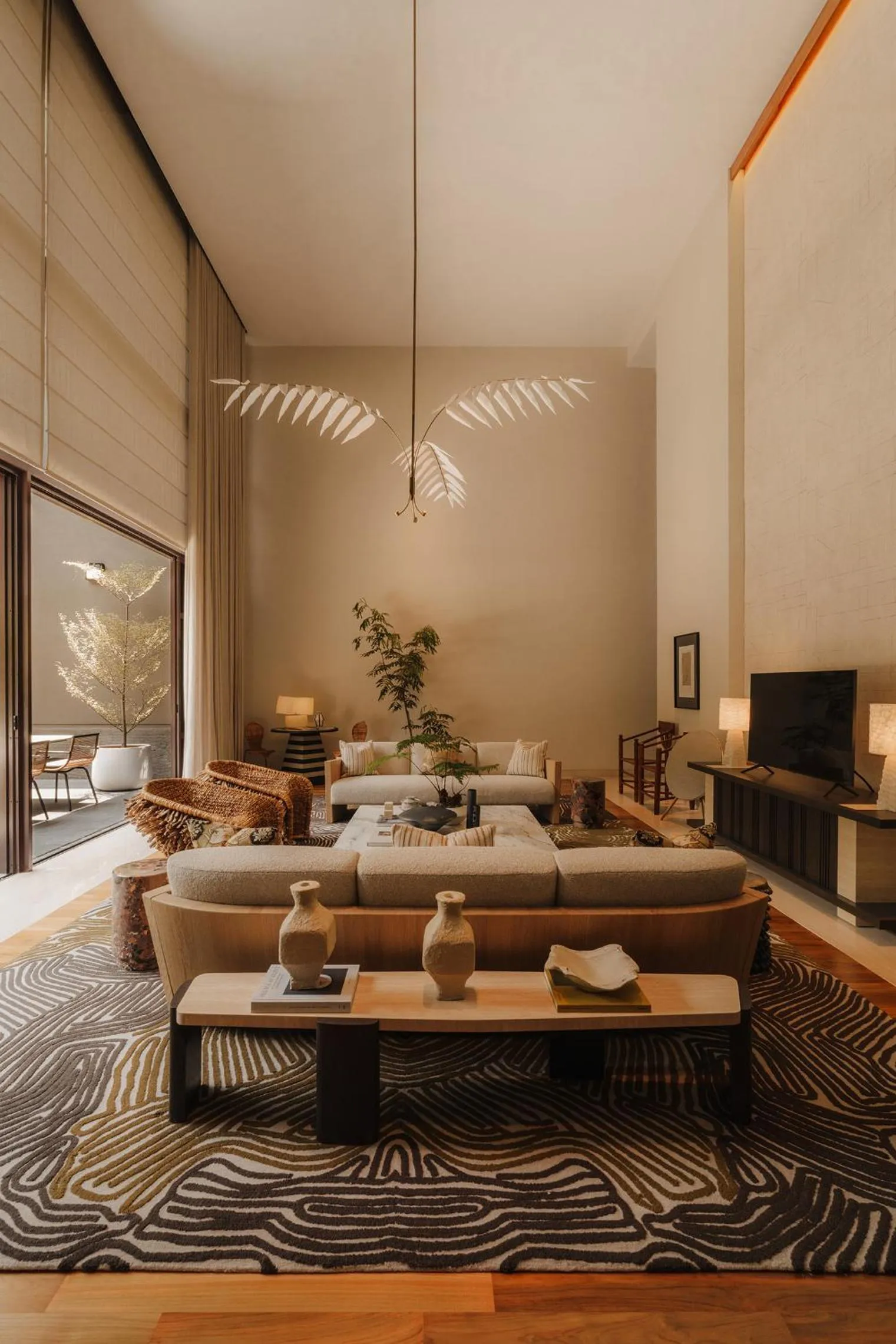 Living room in Capella Singapore