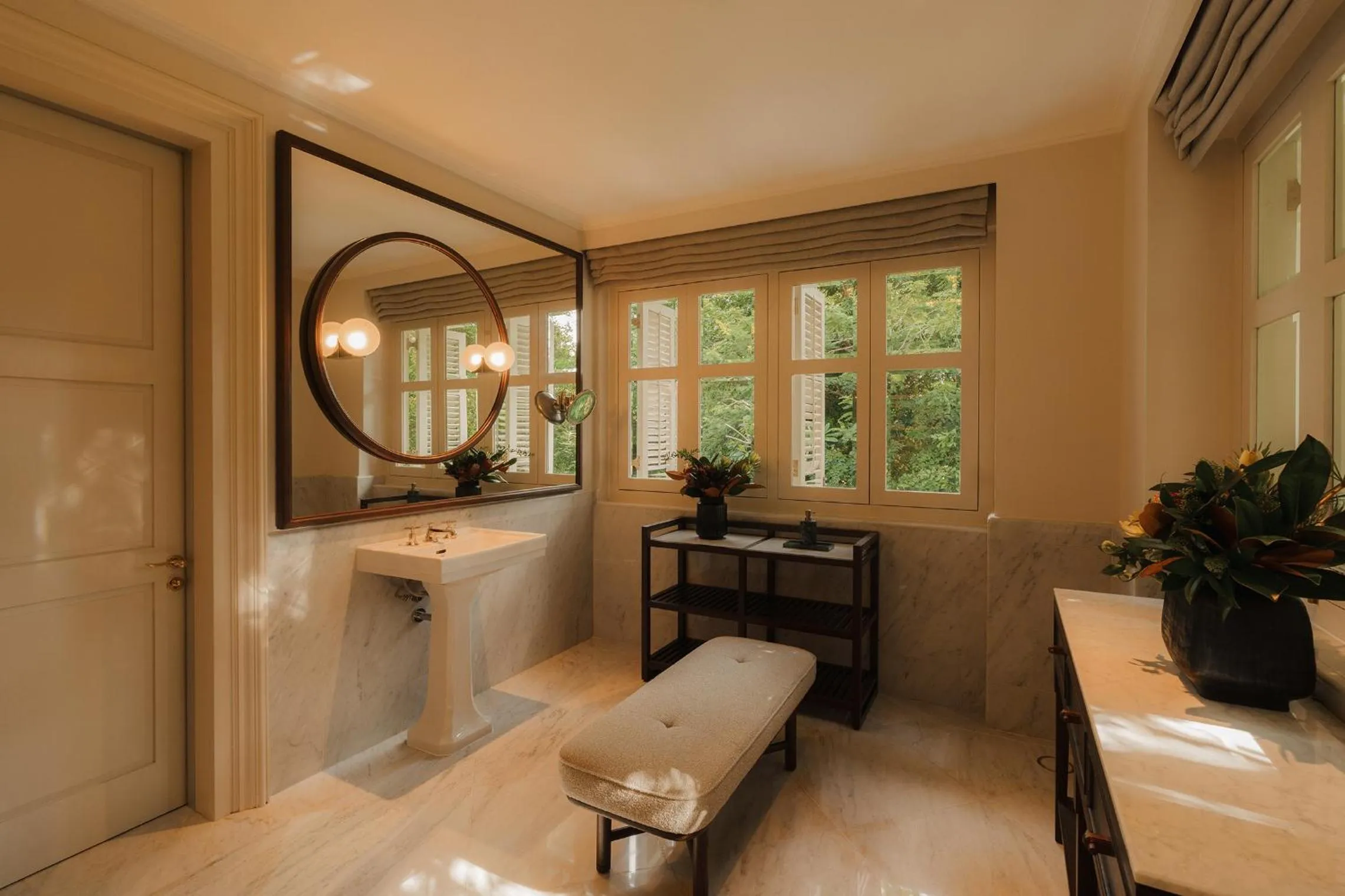 Bathroom in Capella Singapore