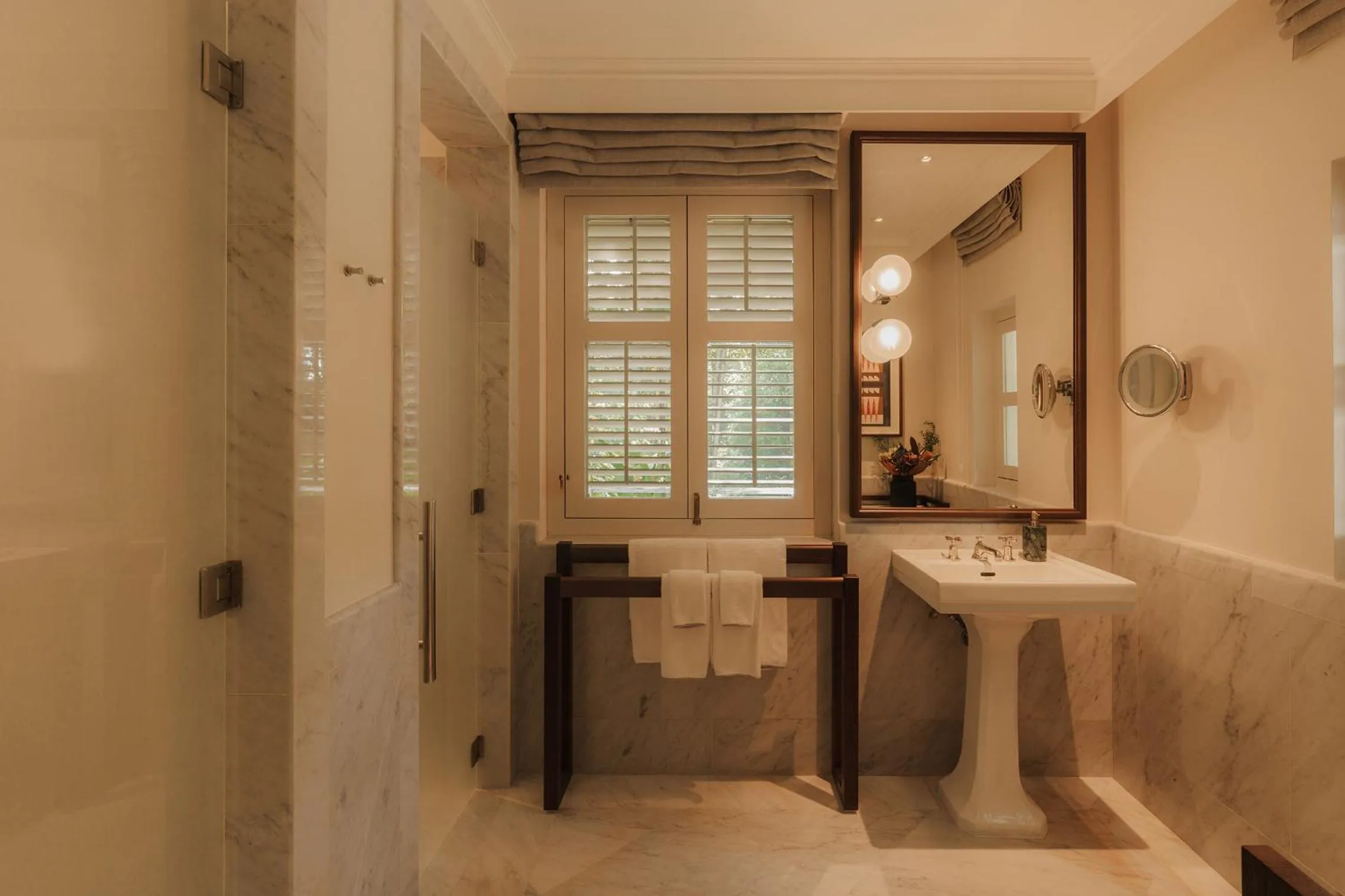 Bathroom in Capella Singapore