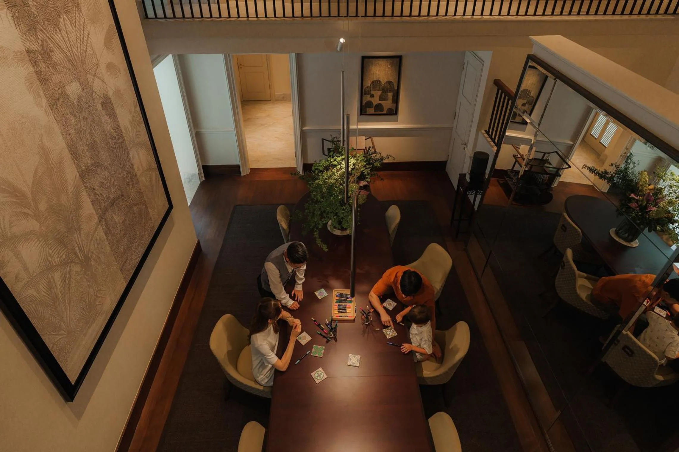 Living room in Capella Singapore