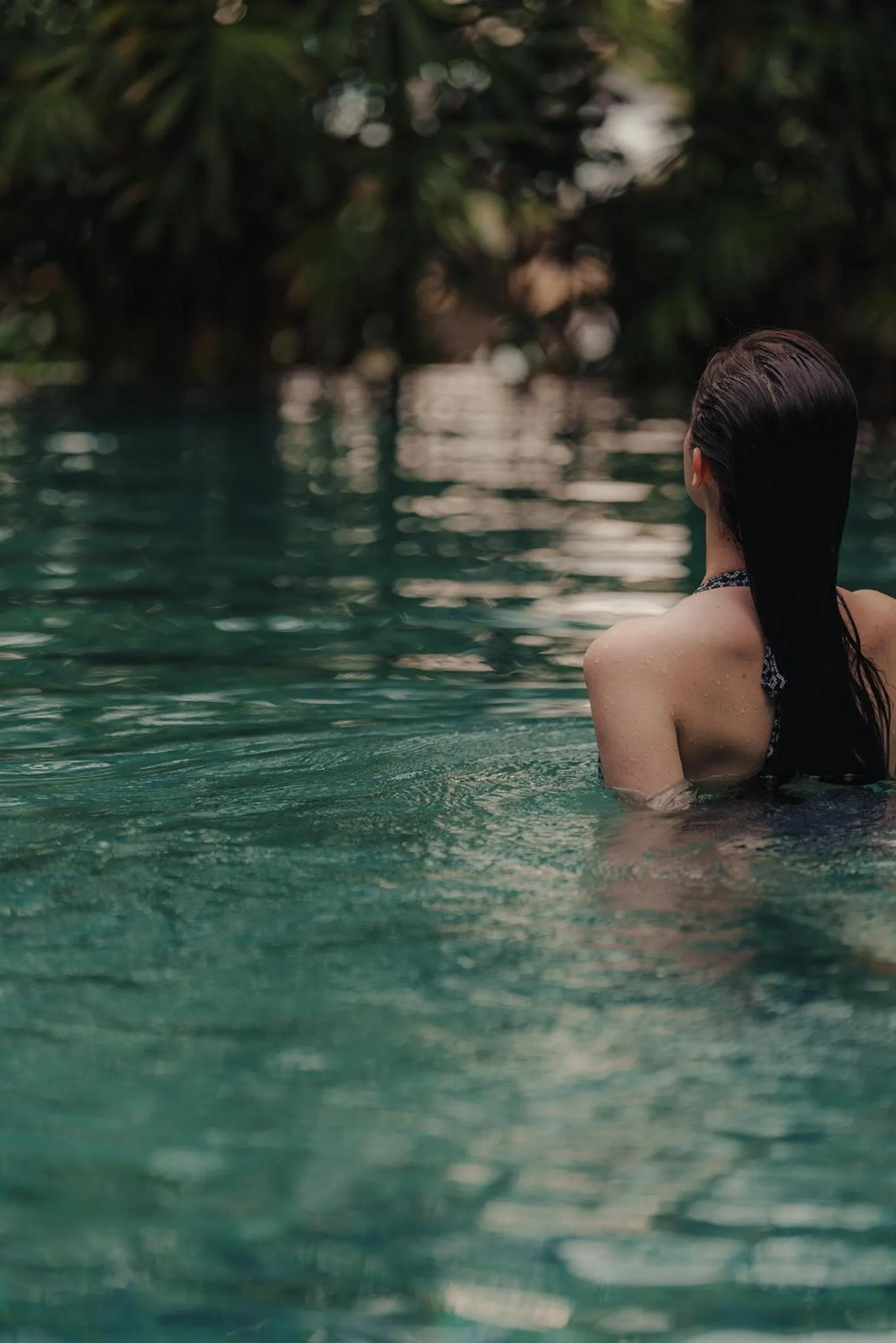 Swimming pool in Capella Singapore