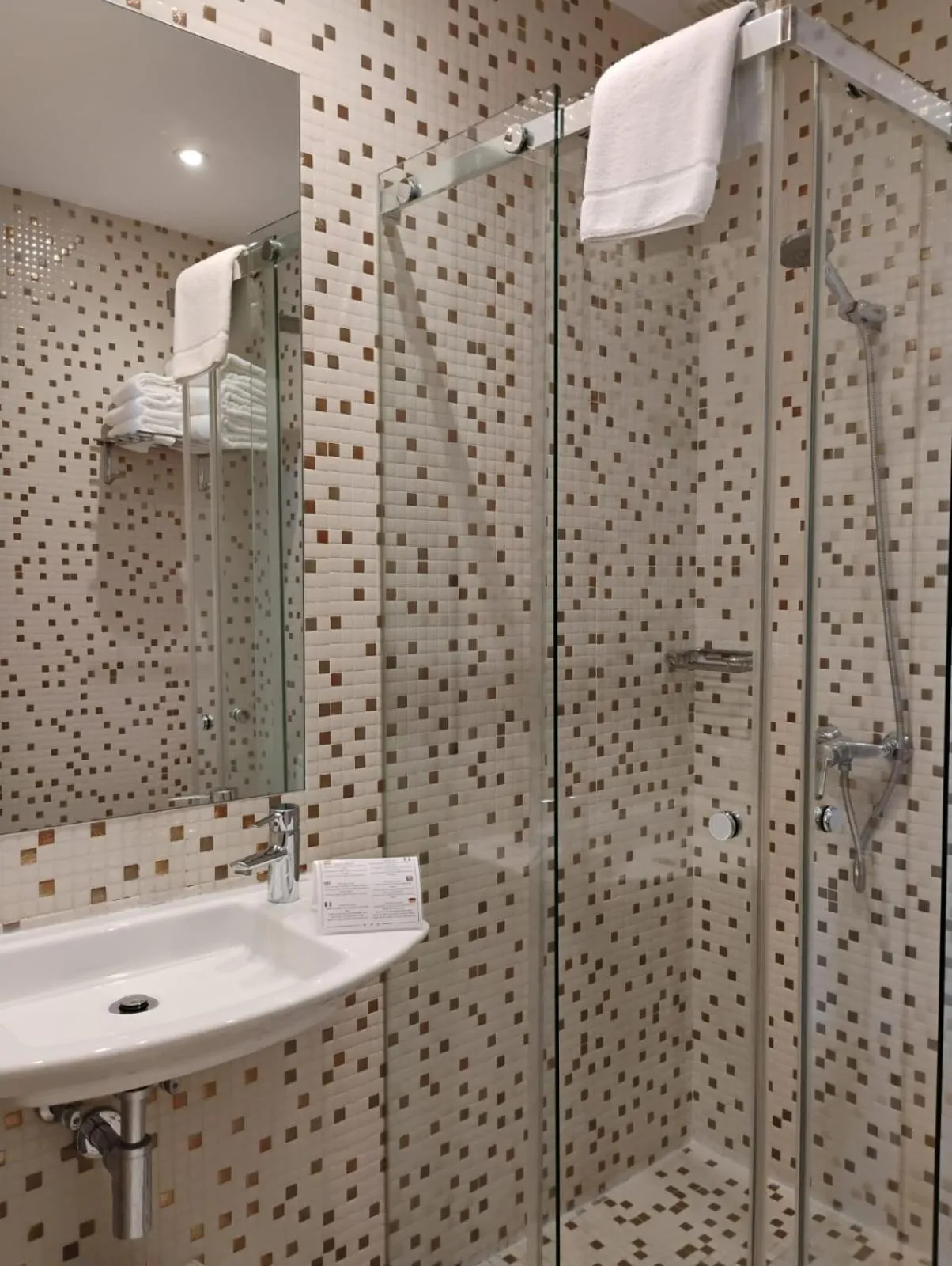 Shower in Hotel Montes