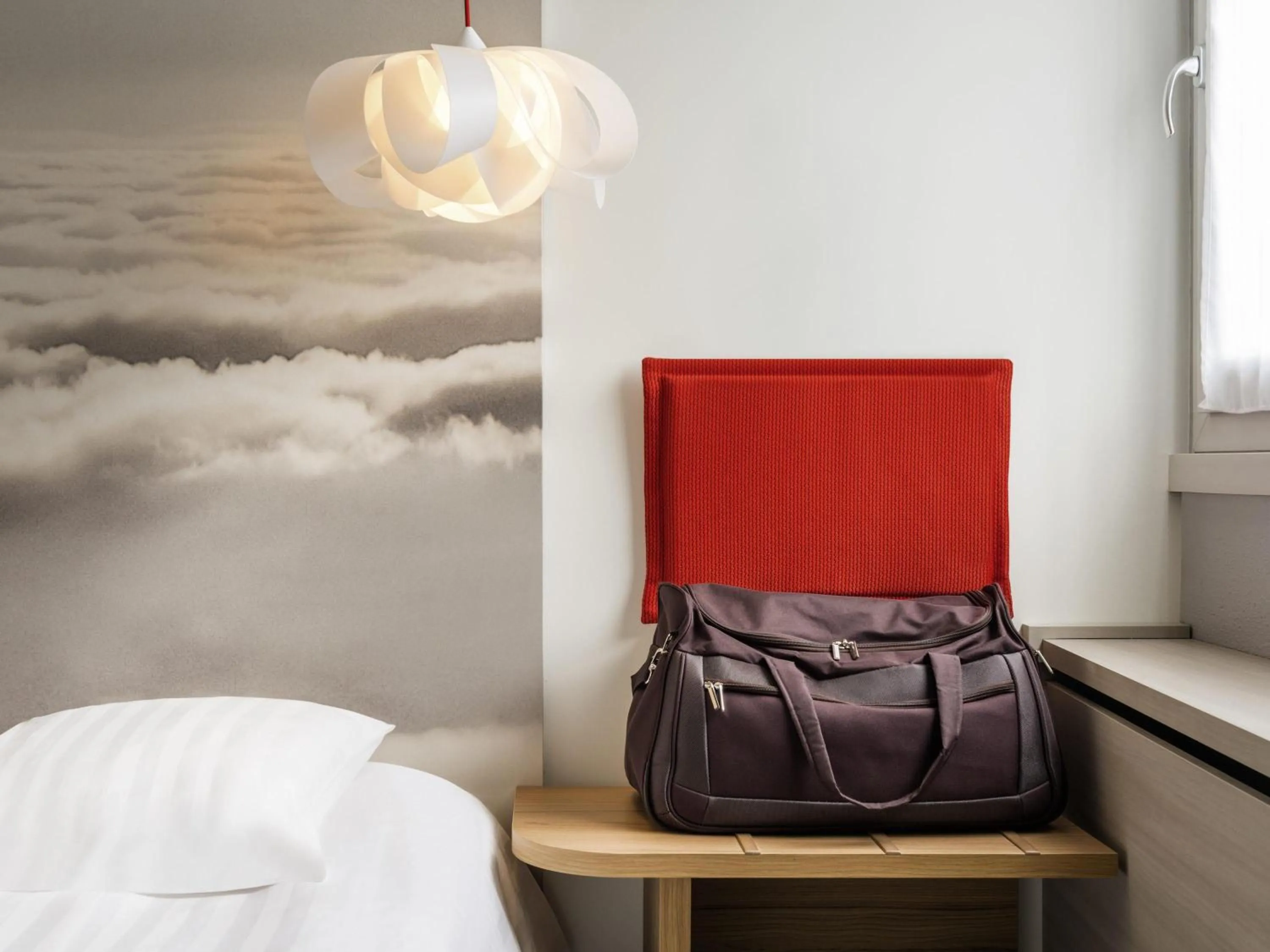 Bedroom, Bed in ibis Styles Paris Velizy