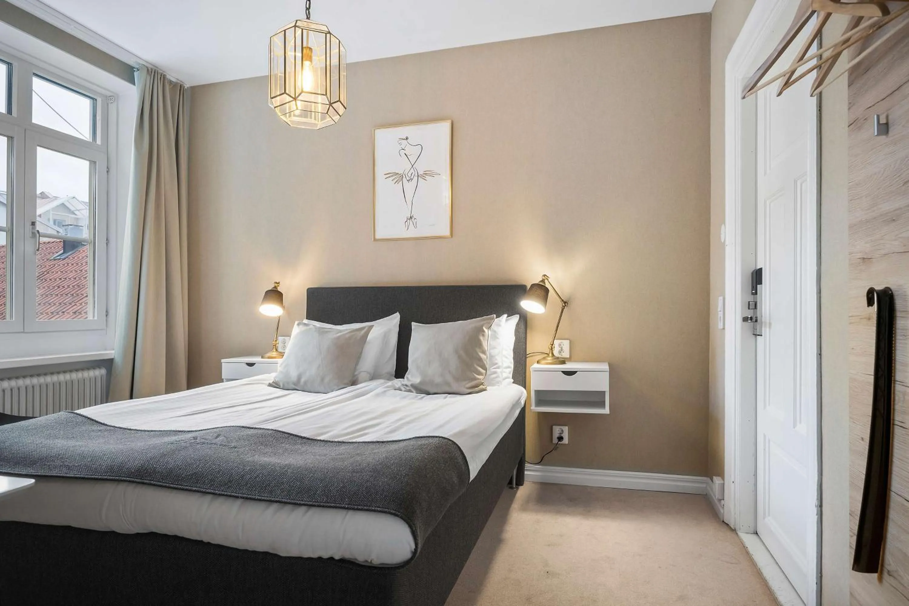 Bedroom, Bed in Hotell Linnéa - Helsingborg