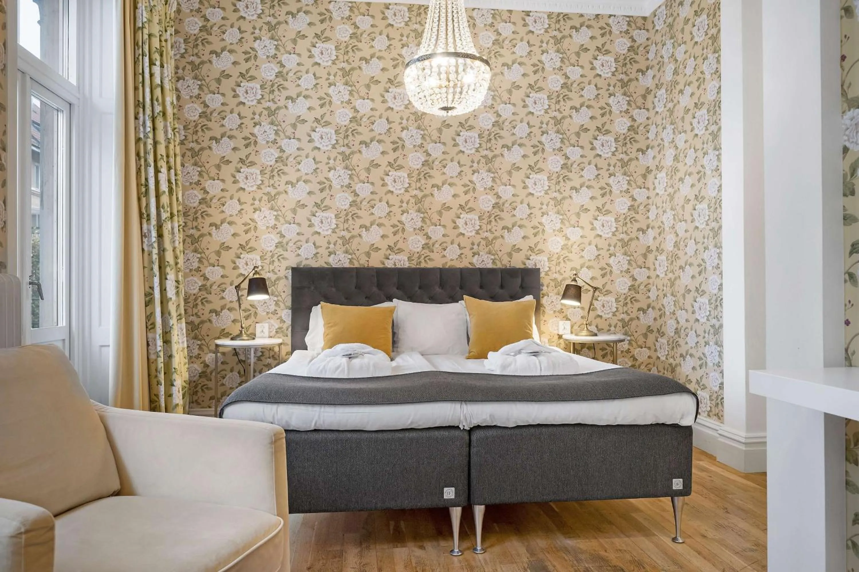 Bedroom, Bed in Hotell Linnéa - Helsingborg