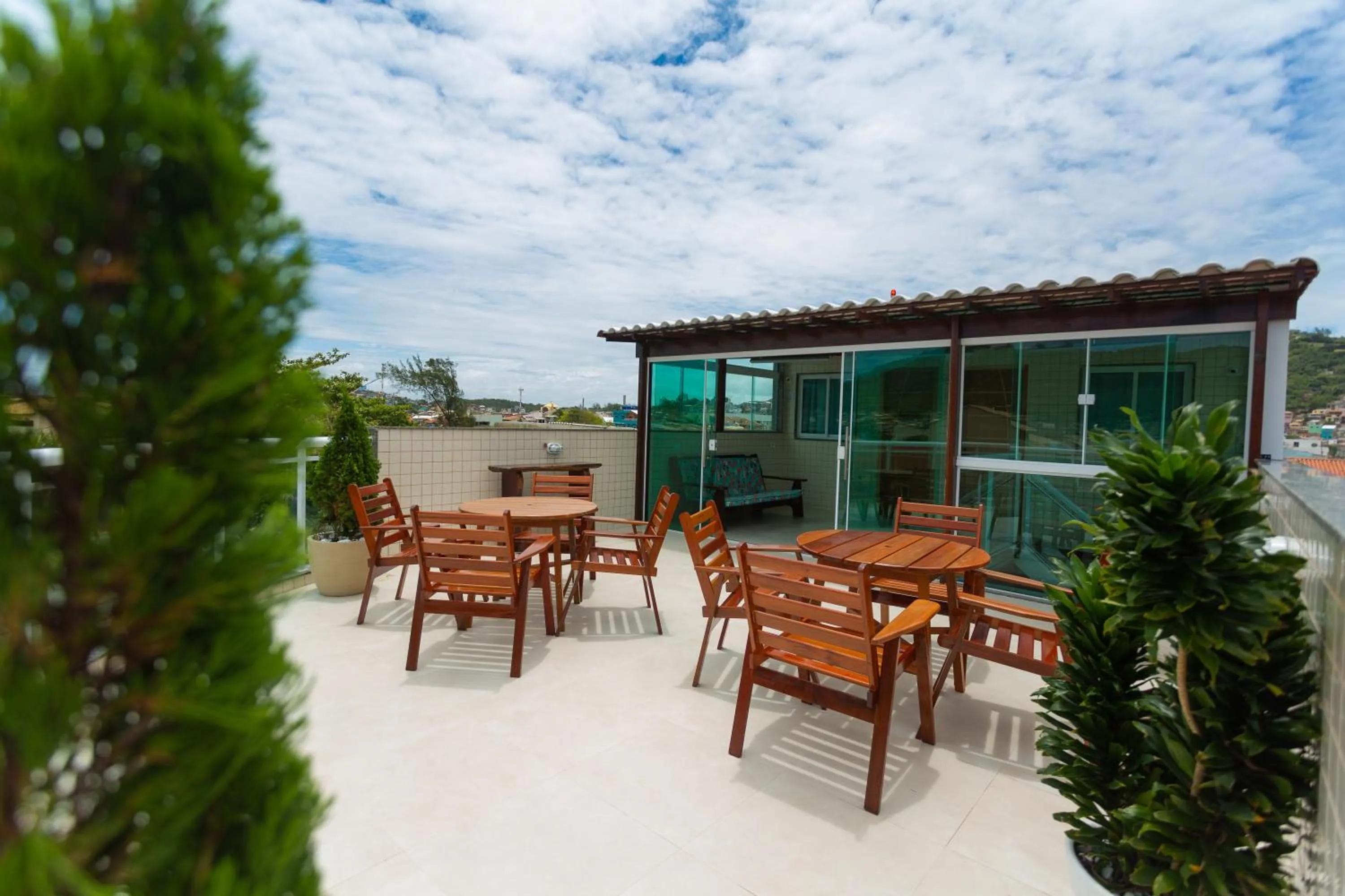 Balcony/Terrace in Pousada Nascer do Sol