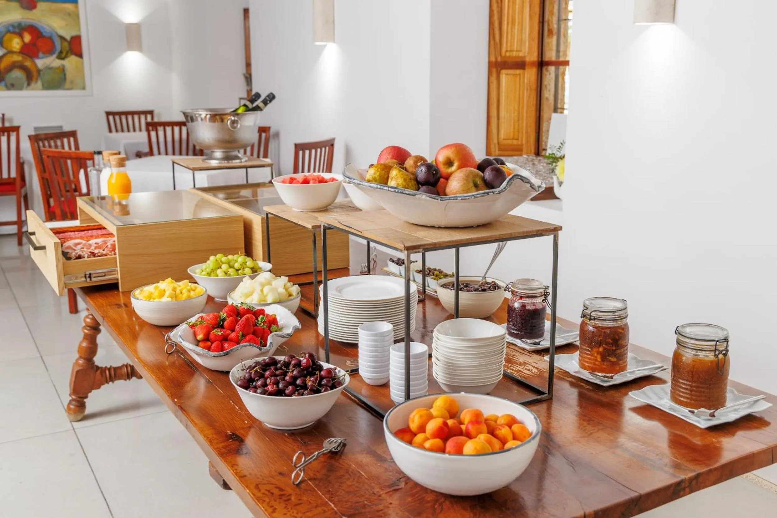 Buffet breakfast in Hotel Llenaire