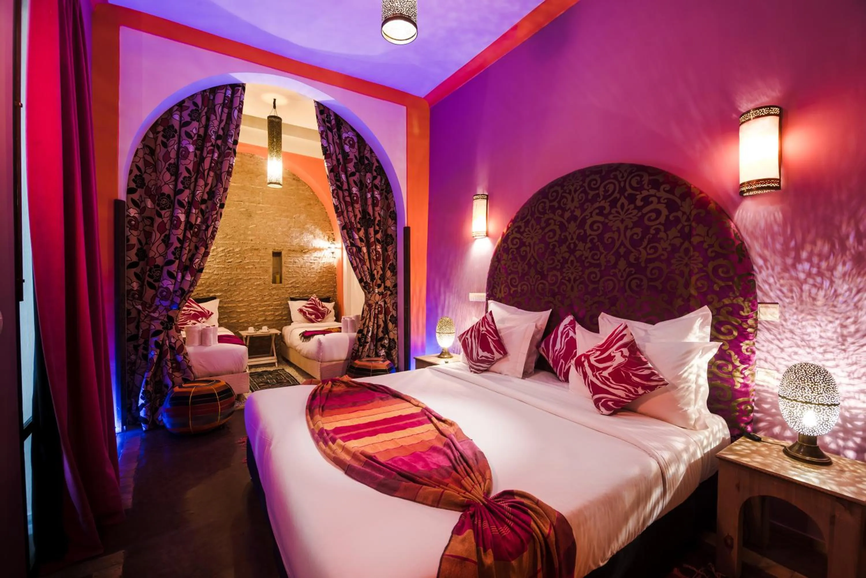 Bedroom, Bed in Riad Dar Alif & SPA