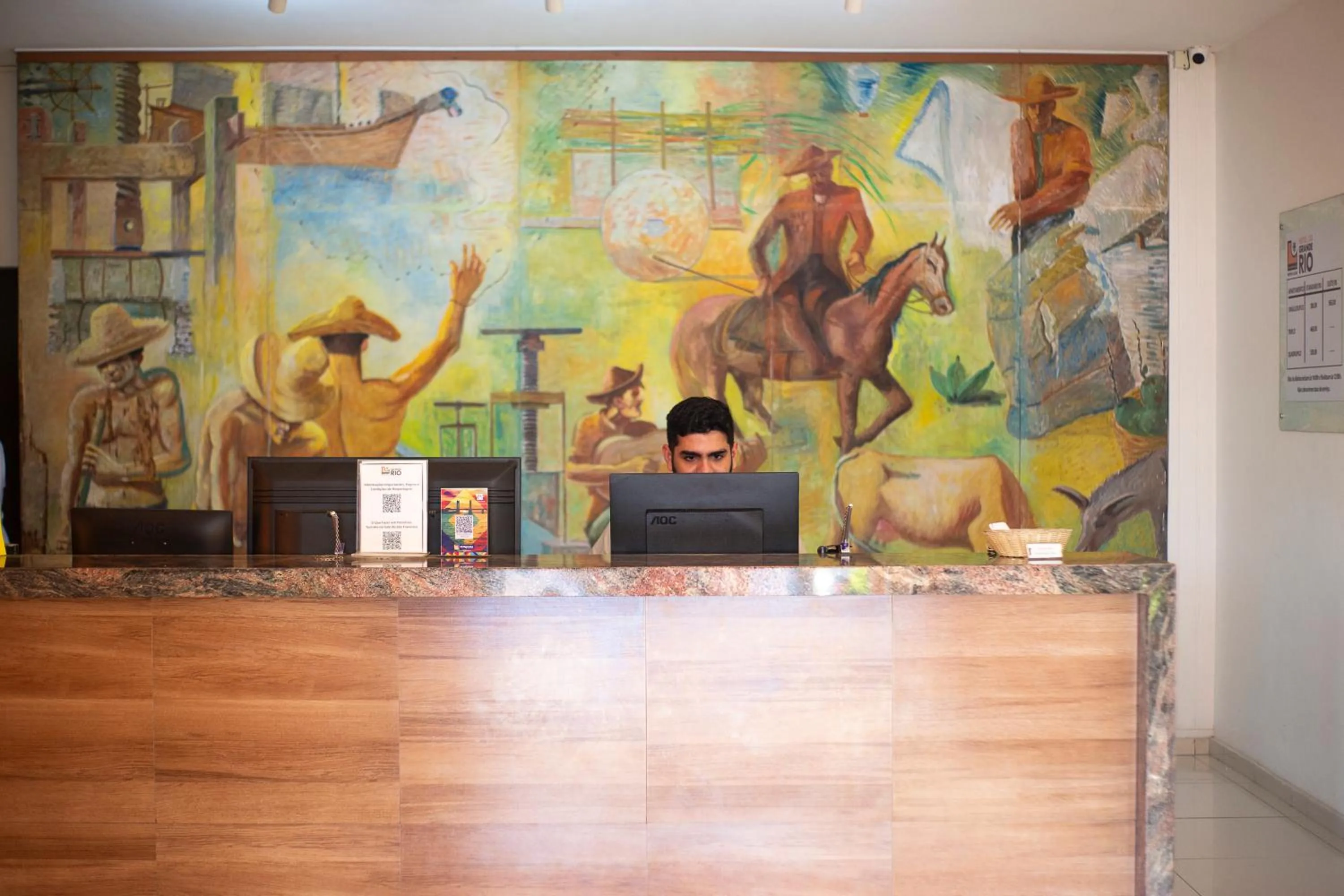 Lobby or reception in Hotel do Grande Rio