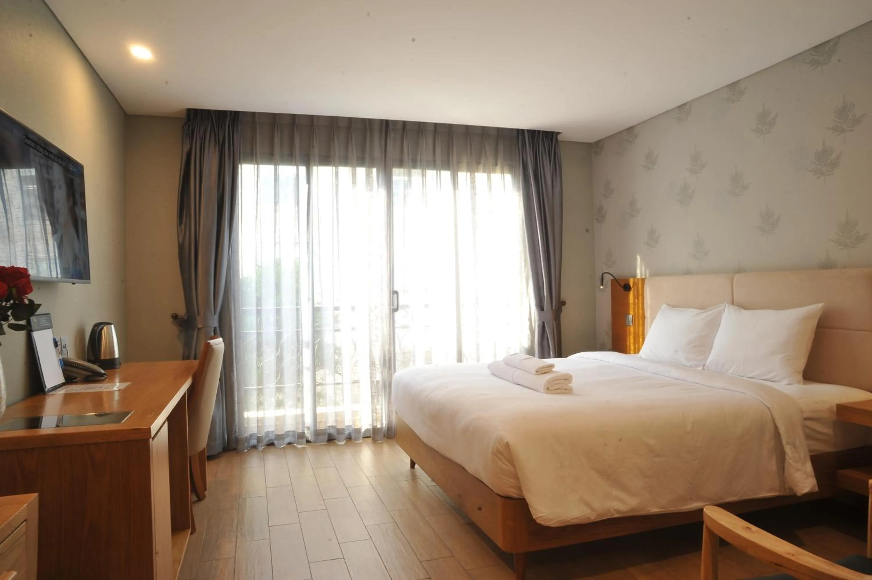 Bed in Imperial Saigon hotel