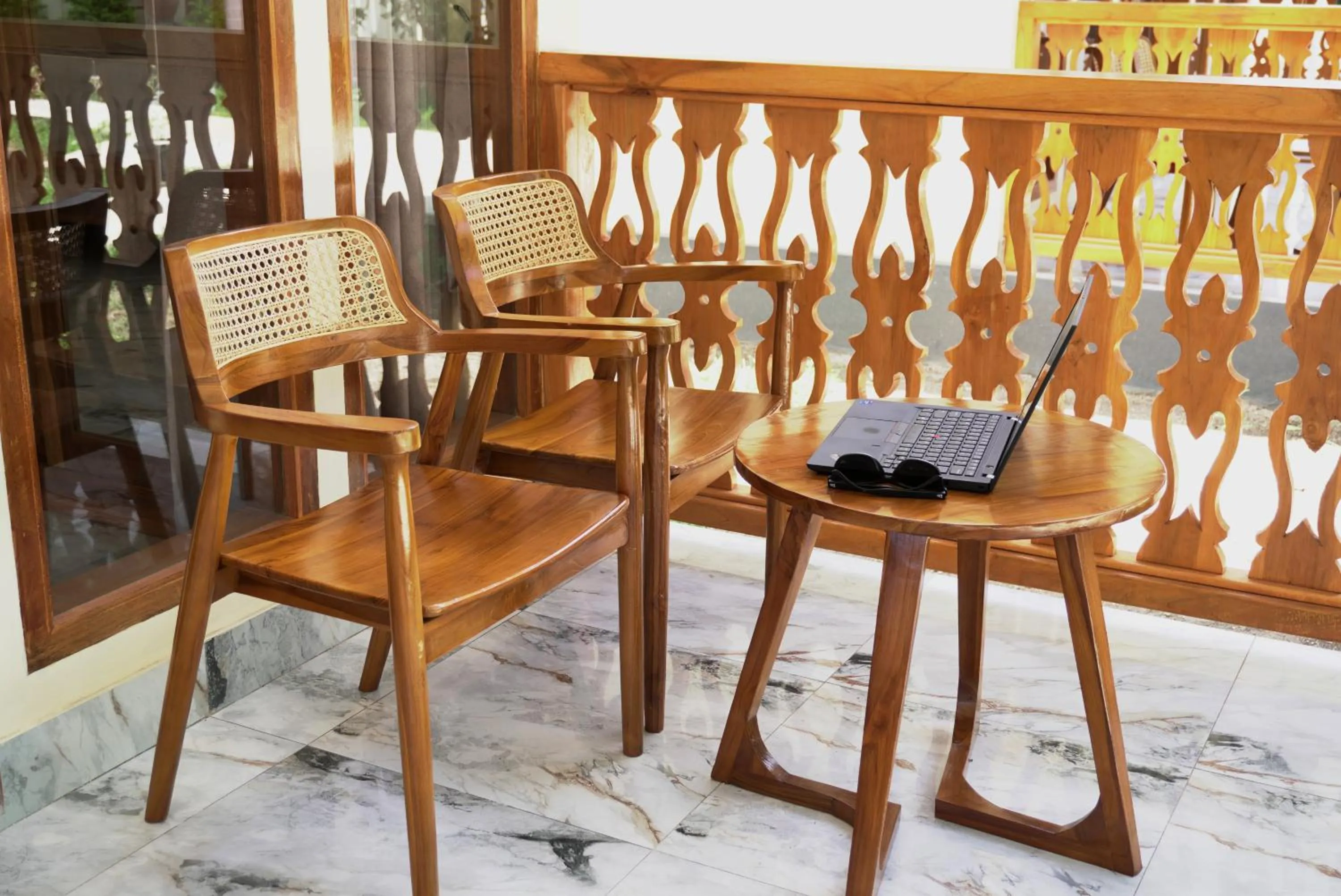 Seating area in Salili Bungalow