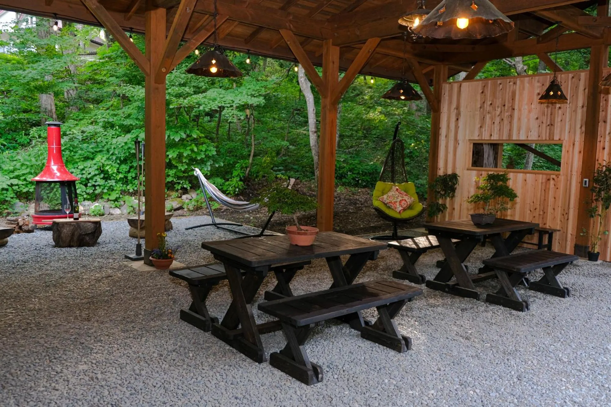 BBQ facilities in Kizuna Lodge & BBQ Centre