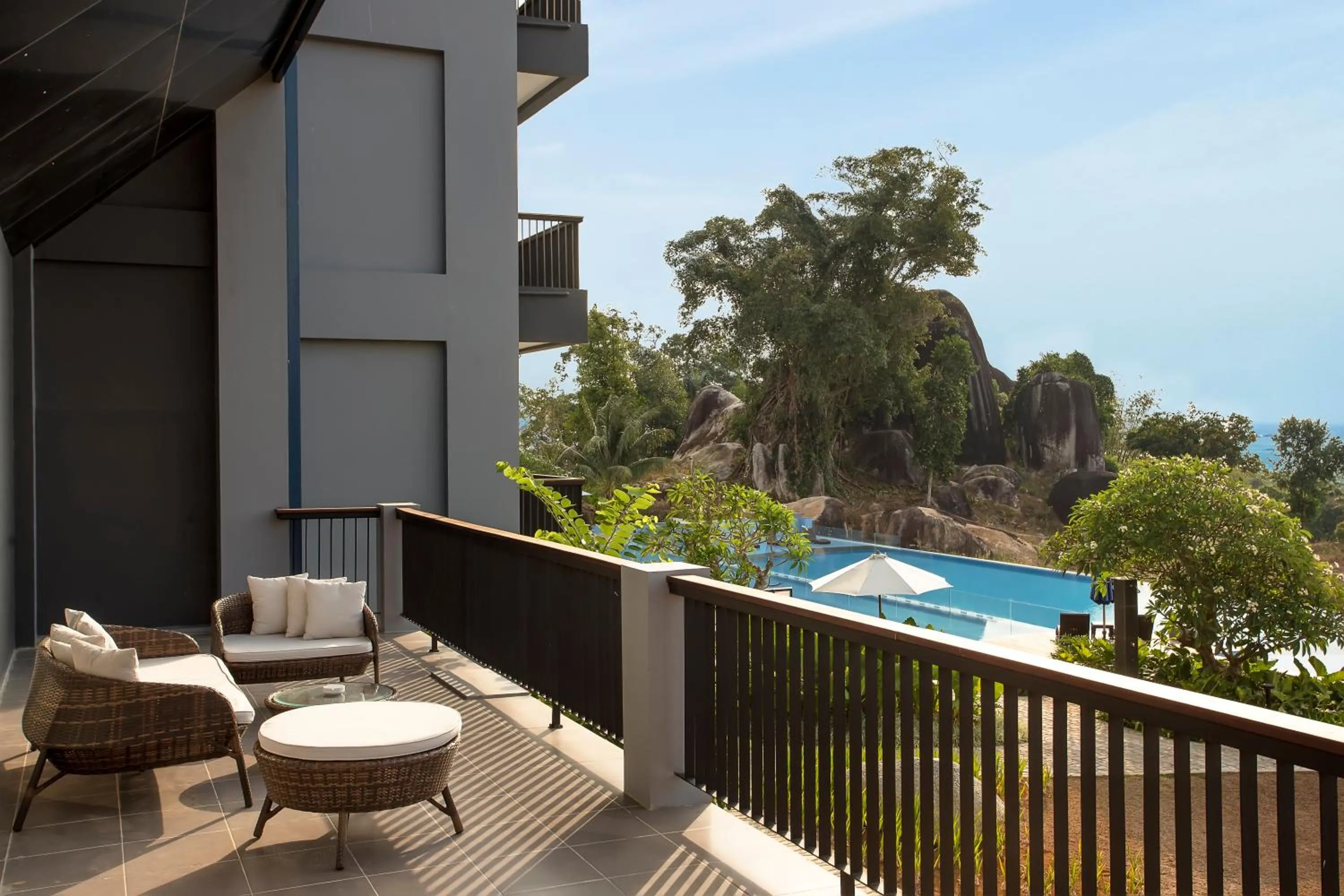Balcony/Terrace in Swiss-Belresort Belitung